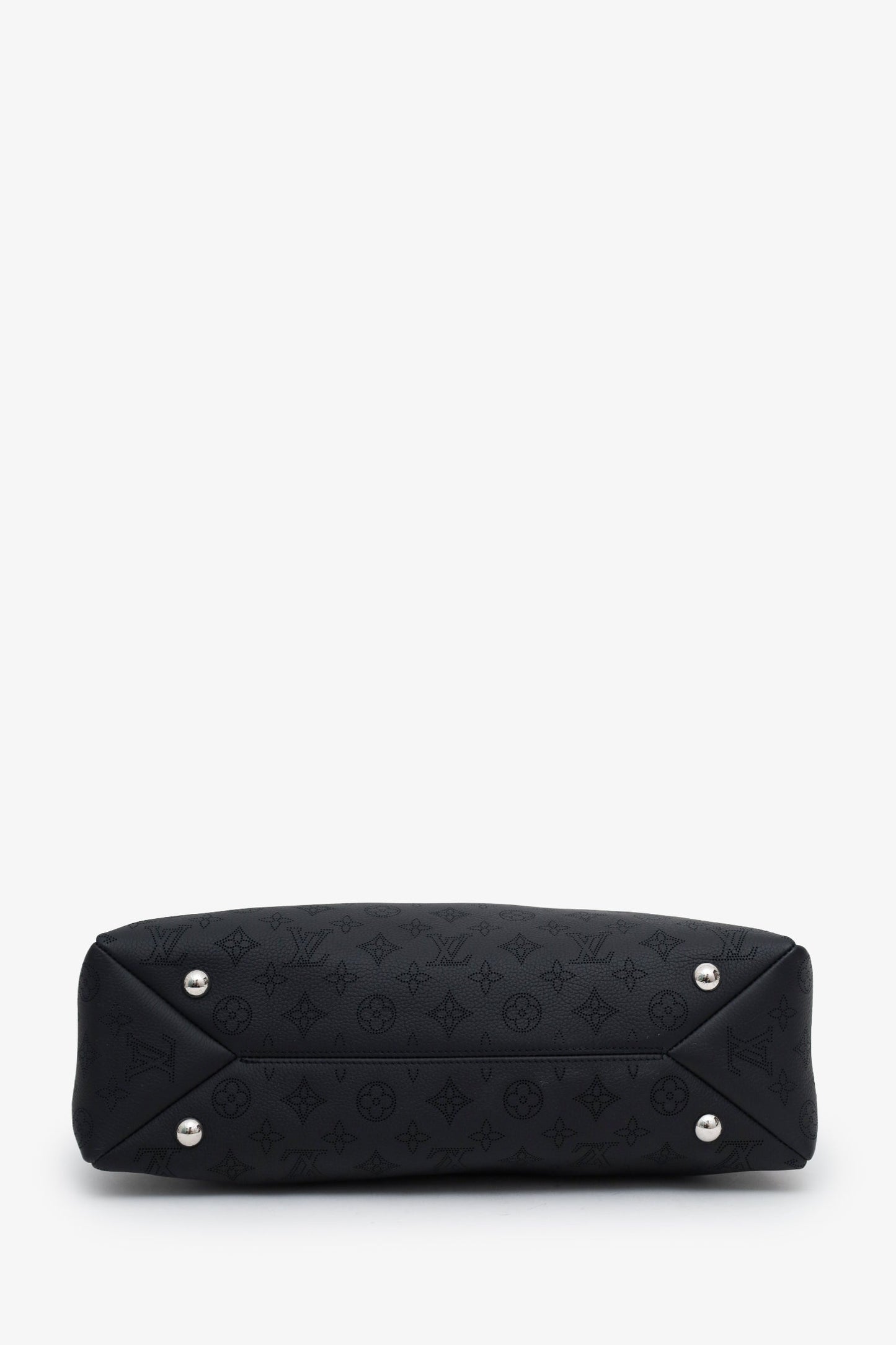 Louis Vuitton Black Monogram Mahina 'Hand It All' MM Bag