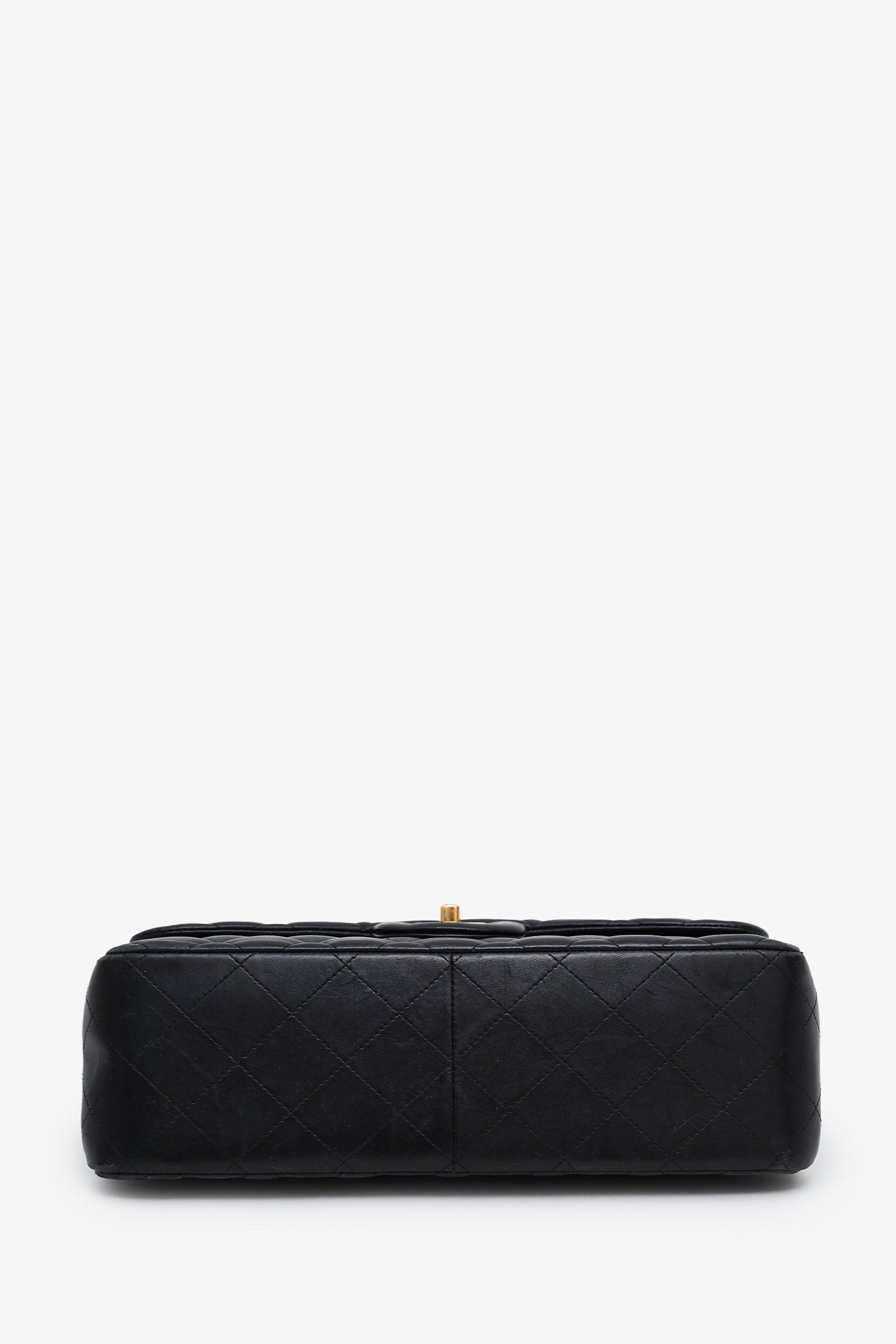 Chanel™ 2019 Black Lambskin Jumbo Double Flap Bag GHW