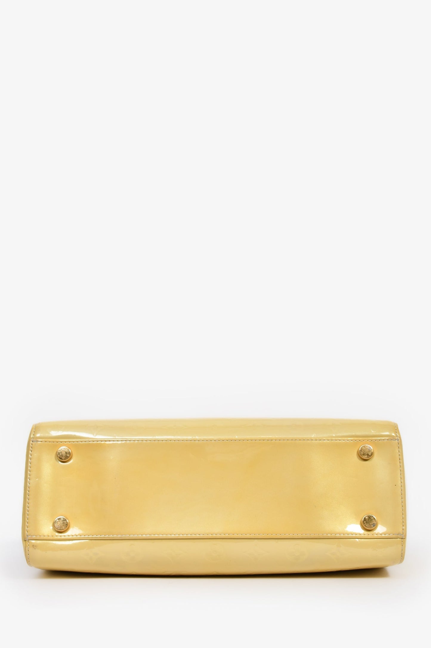 Louis Vuitton 2012 Beige Vernis Brea GM Top Handle Bag