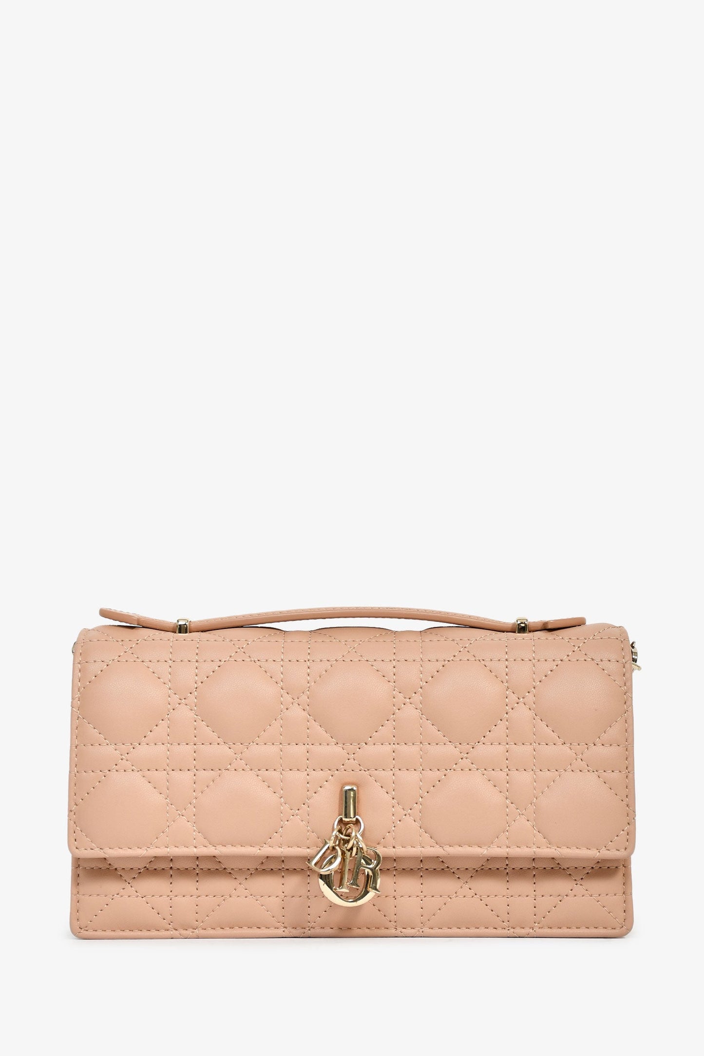 Christian Dior 2023 Beige Rose des Vents Cannage Leather My Dior Mini Bag