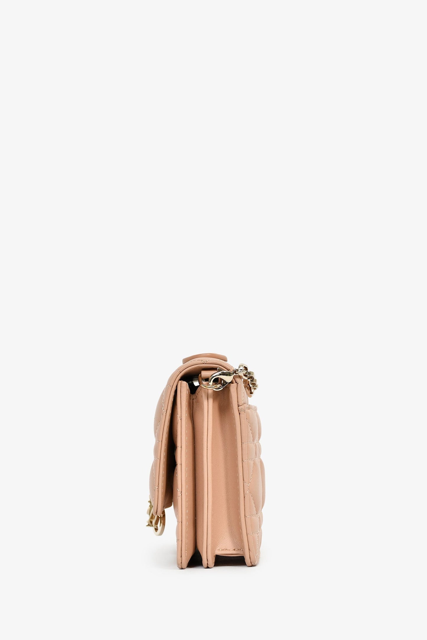 Christian Dior 2023 Beige Rose des Vents Cannage Leather My Dior Mini Bag