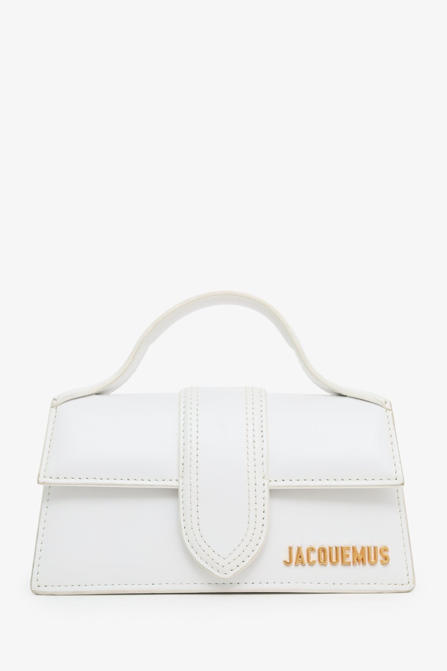 Jacquemus White Les Classiques "The Bambino Bag" With Strap