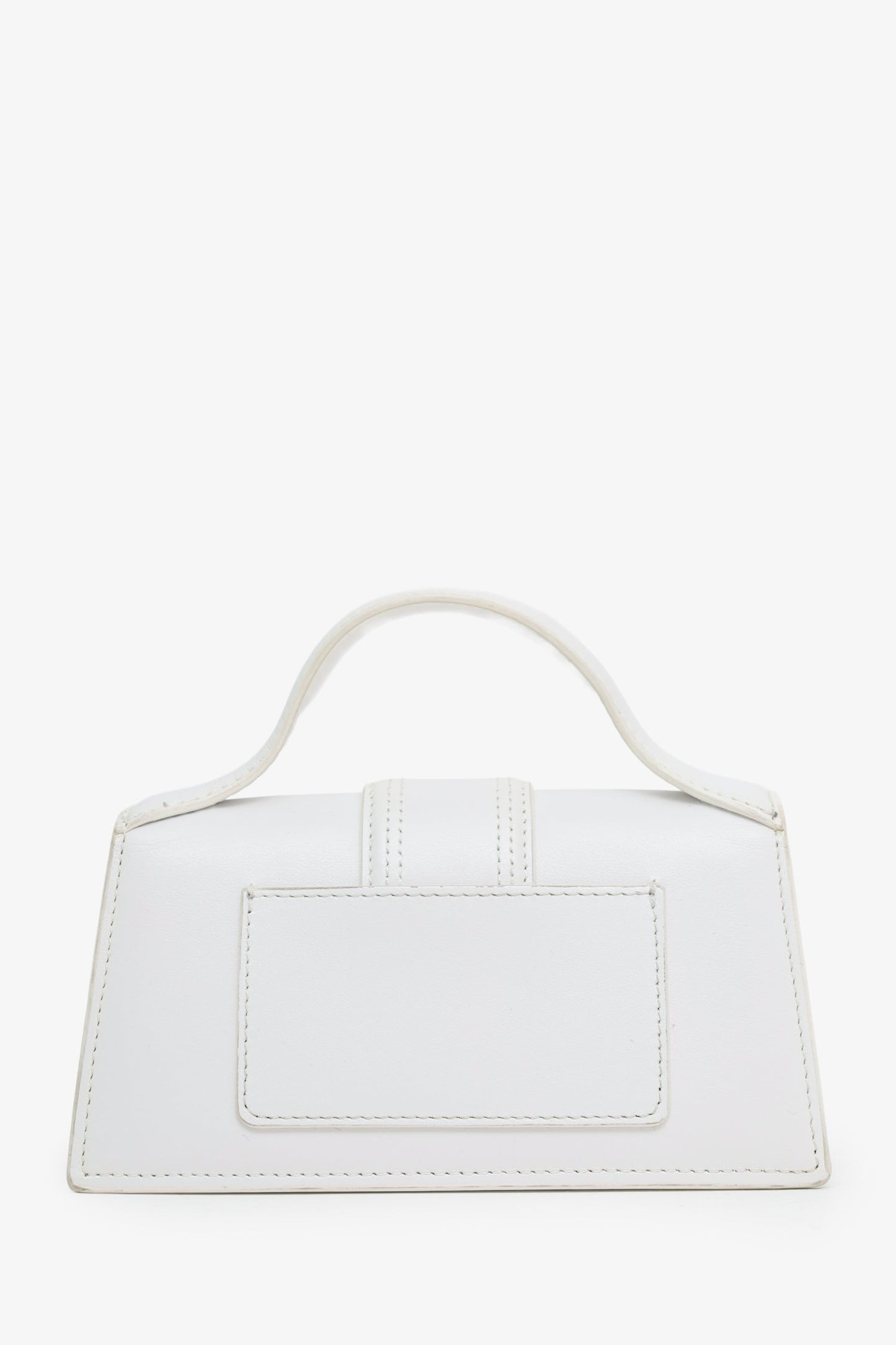 Jacquemus White Les Classiques "The Bambino Bag" With Strap