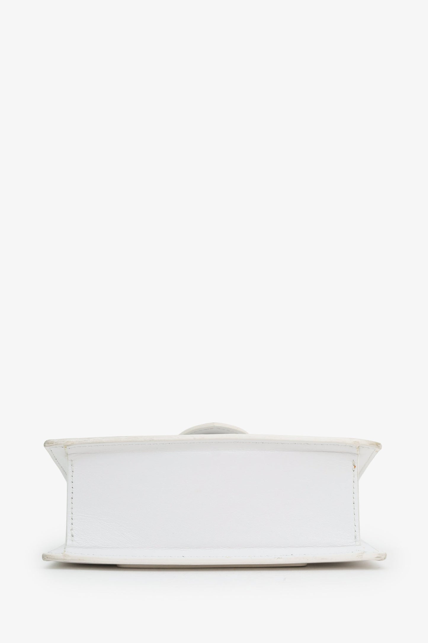 Jacquemus White Les Classiques "The Bambino Bag" With Strap