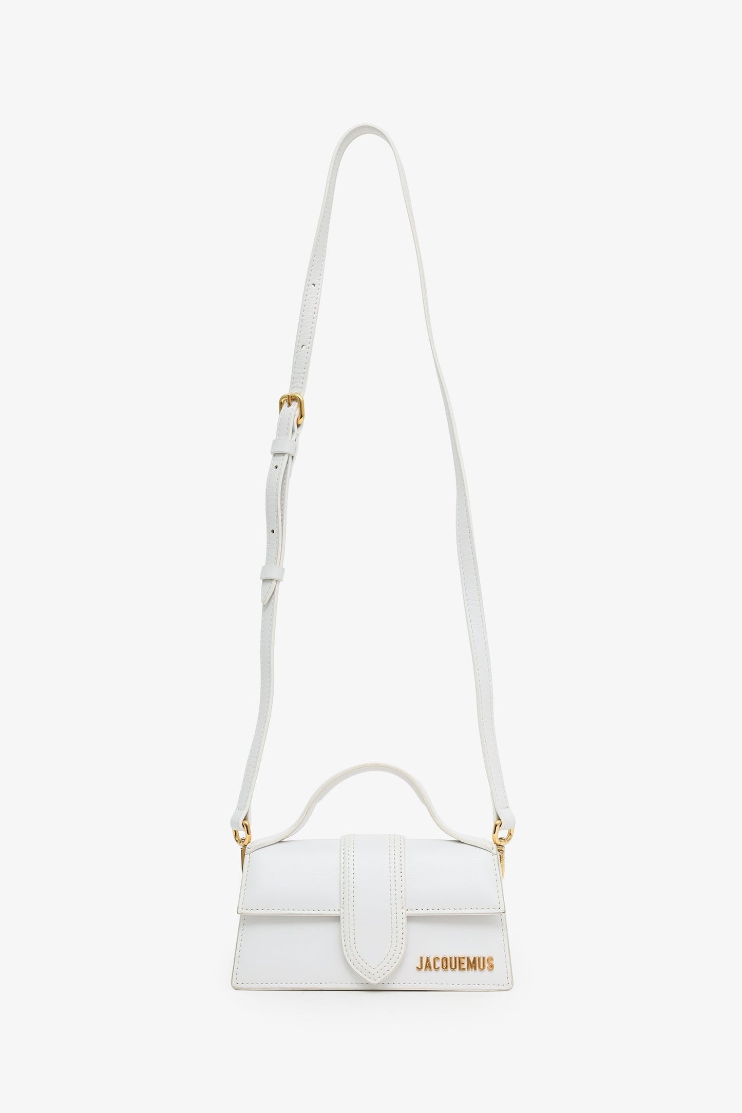 Jacquemus White Les Classiques "The Bambino Bag" With Strap