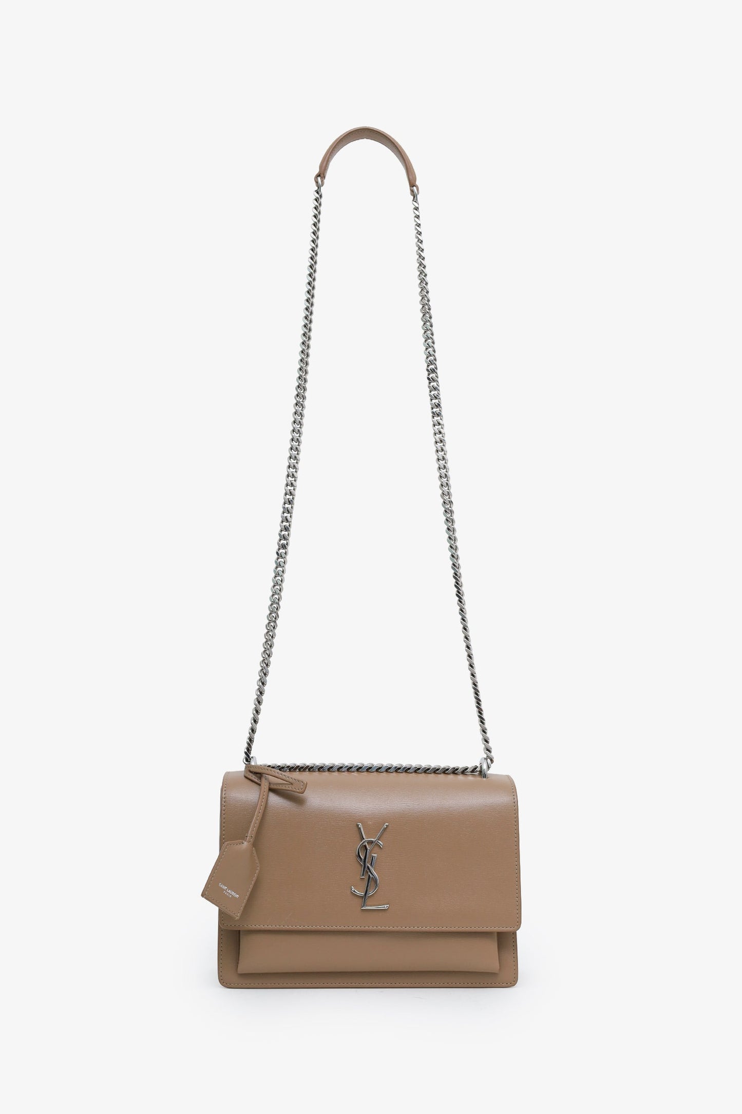 Saint Laurent Taupe Sunset Crossbody Bag