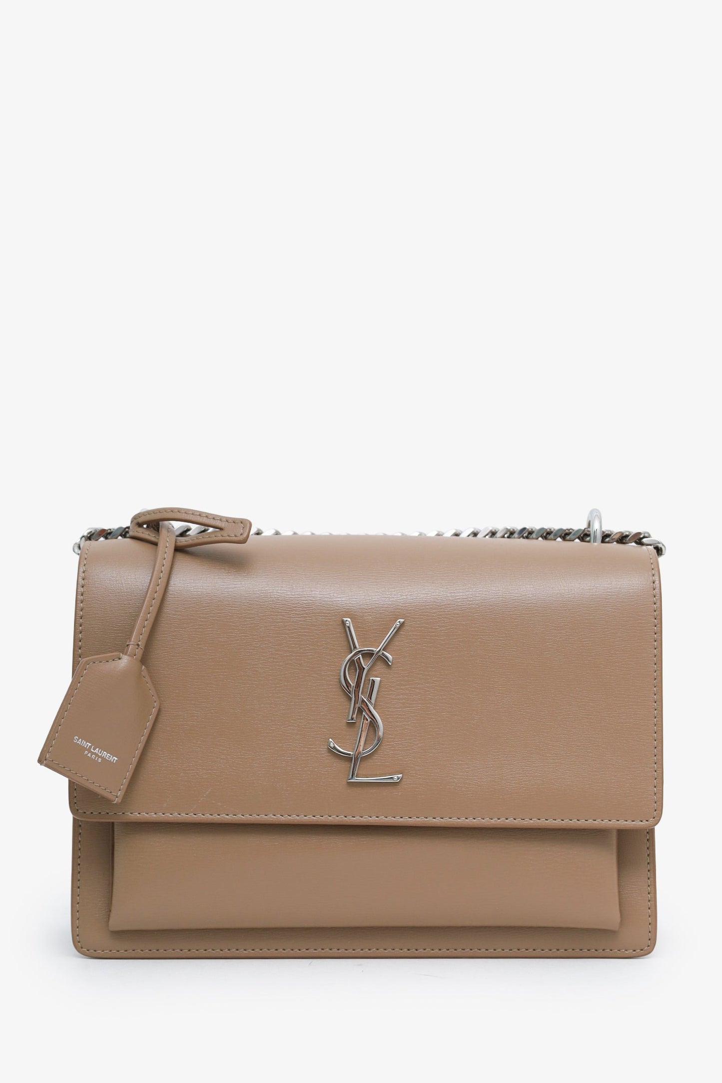 Saint Laurent Taupe Sunset Crossbody Bag