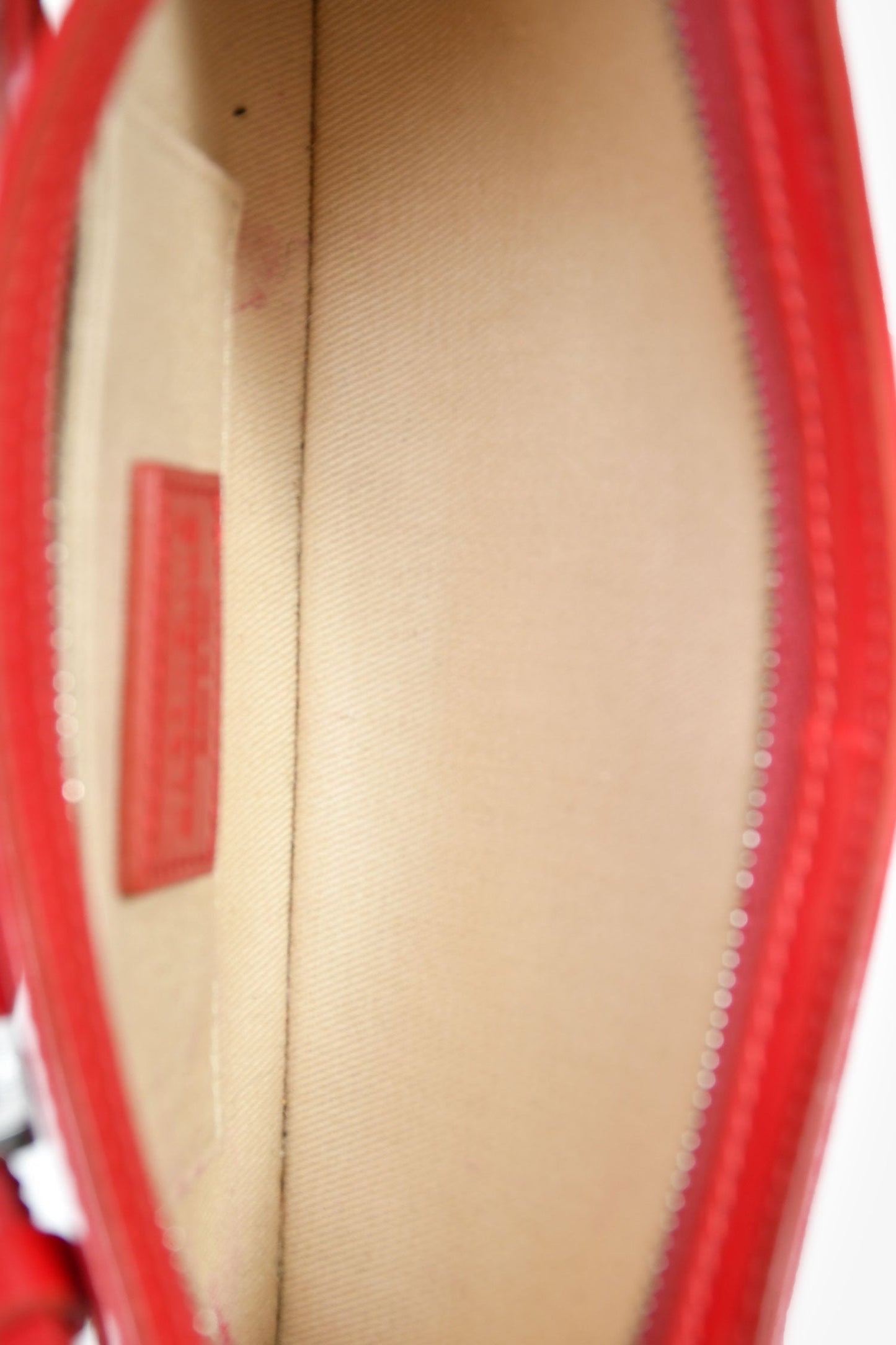 Jacquemus Red Leather 'Le Bisou Ceinture' Shoulder Bag