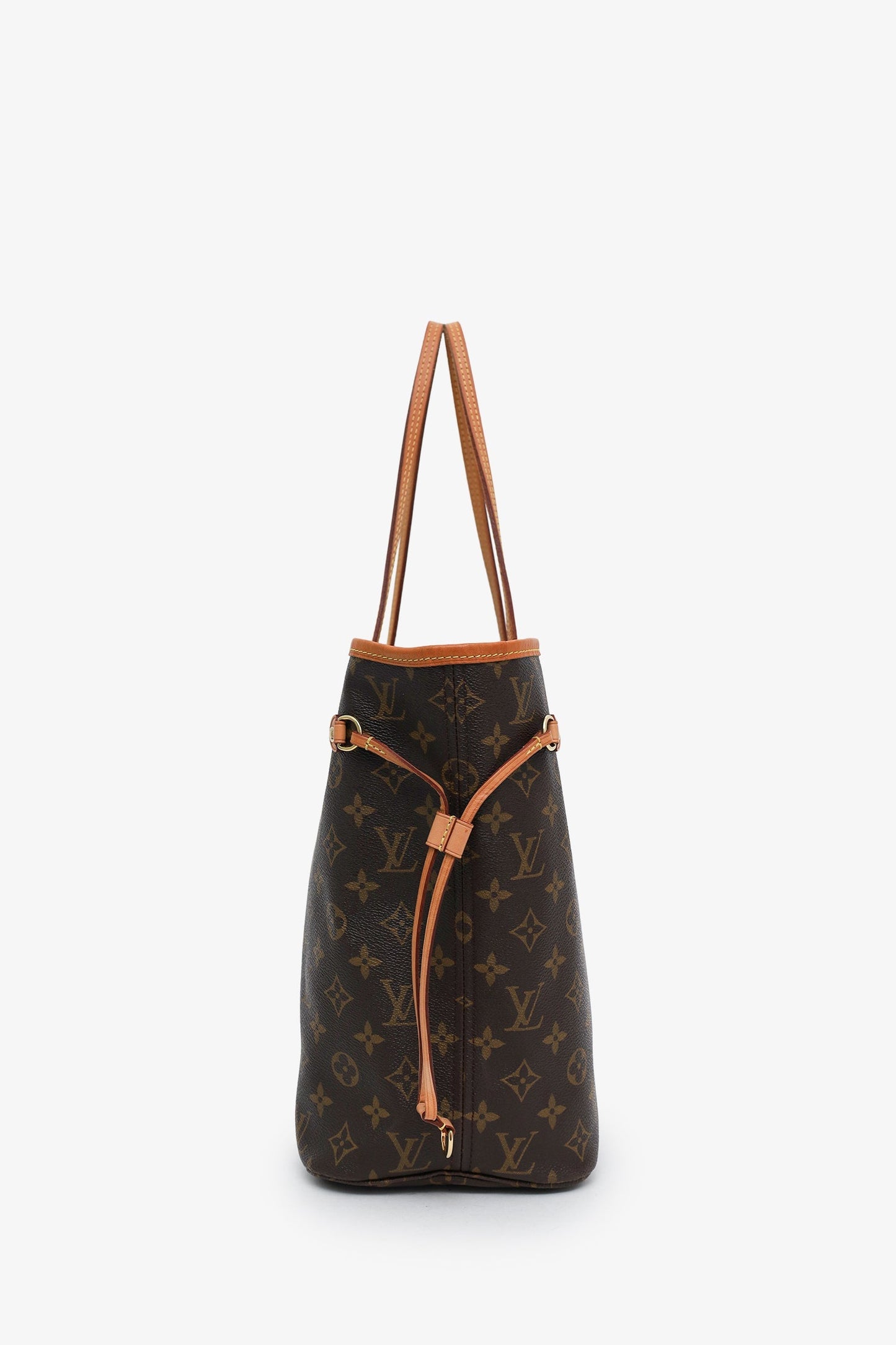 Louis Vuitton Brown Monogram Neverfull MM Tote With Pouch