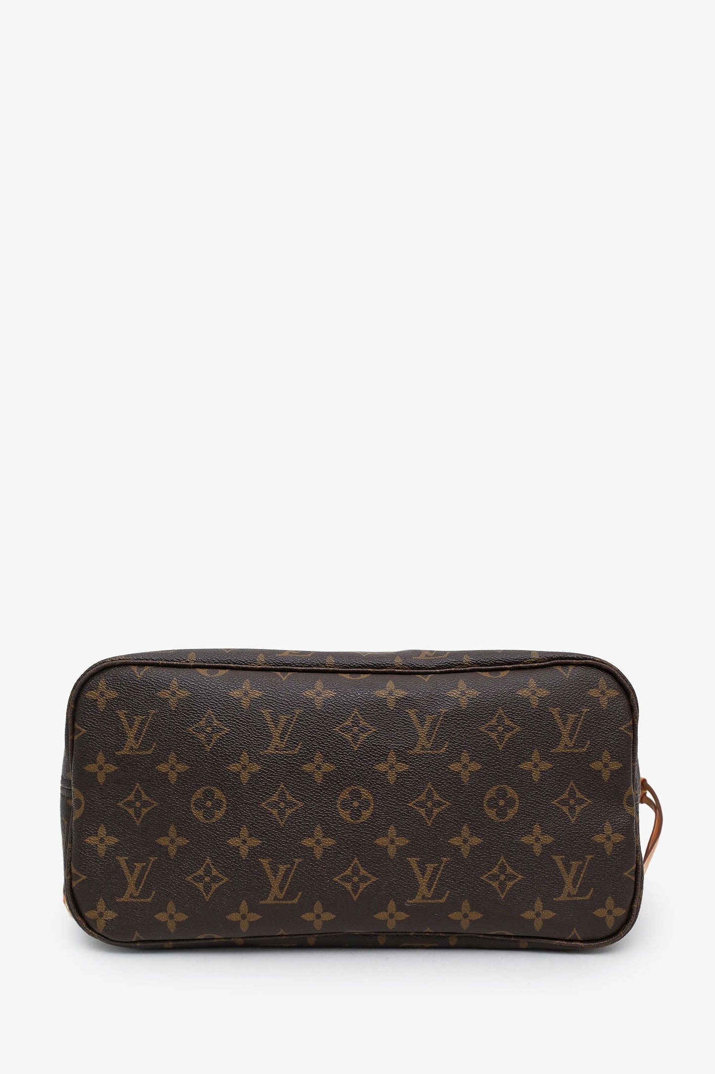 Louis Vuitton Brown Monogram Neverfull MM Tote With Pouch