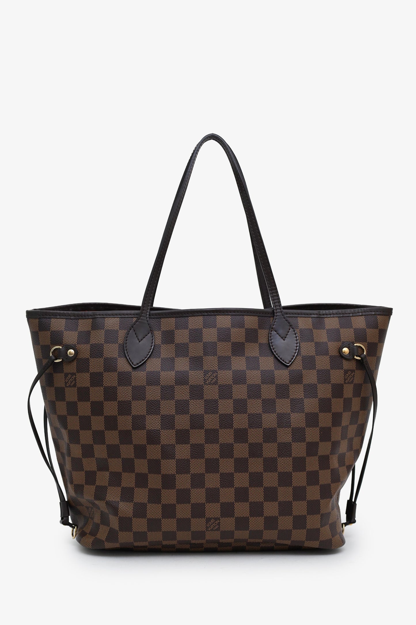 Louis Vuitton Brown Damier Ebene Neverfull MM With Pouch