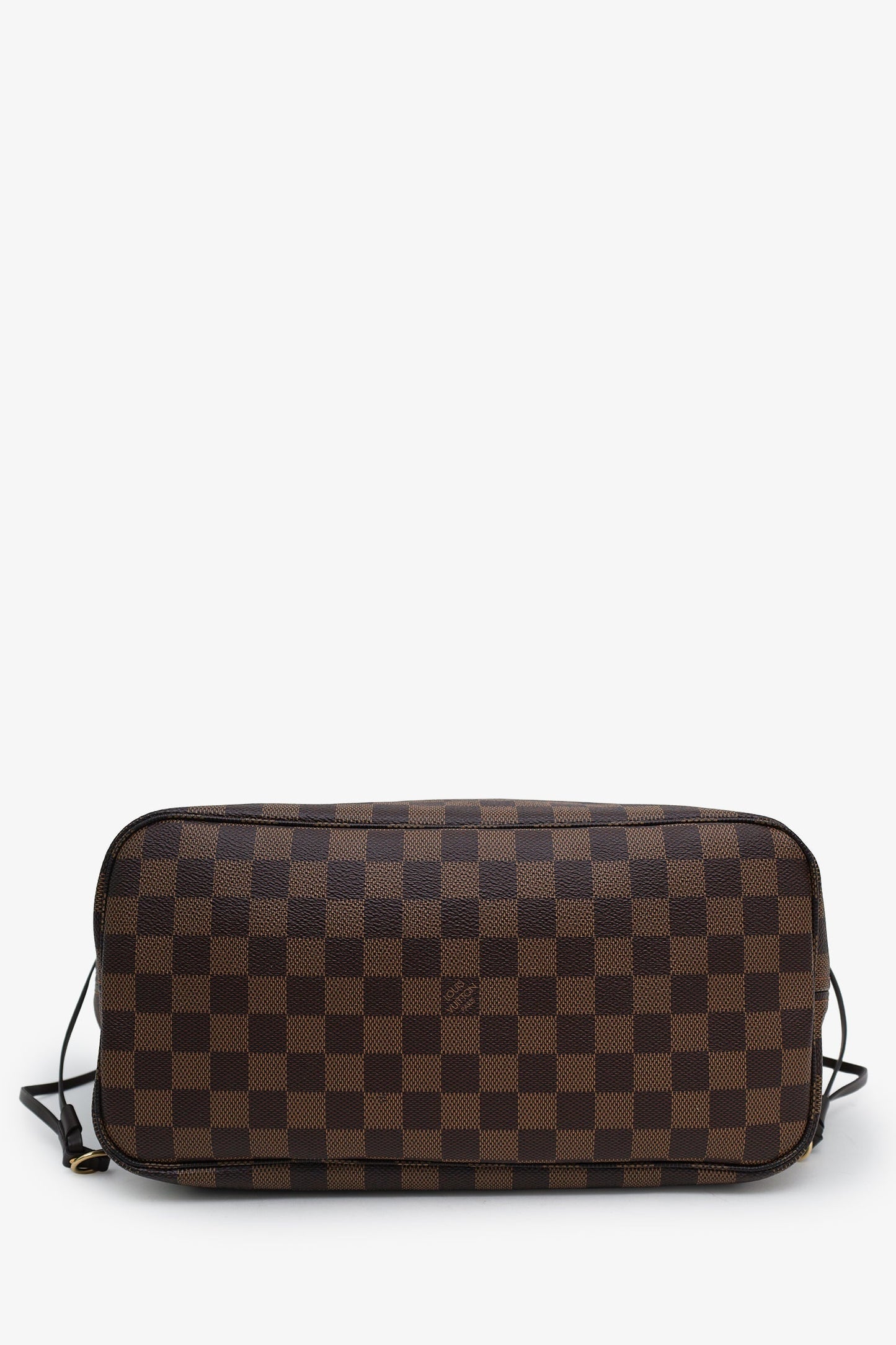 Louis Vuitton Brown Damier Ebene Neverfull MM With Pouch
