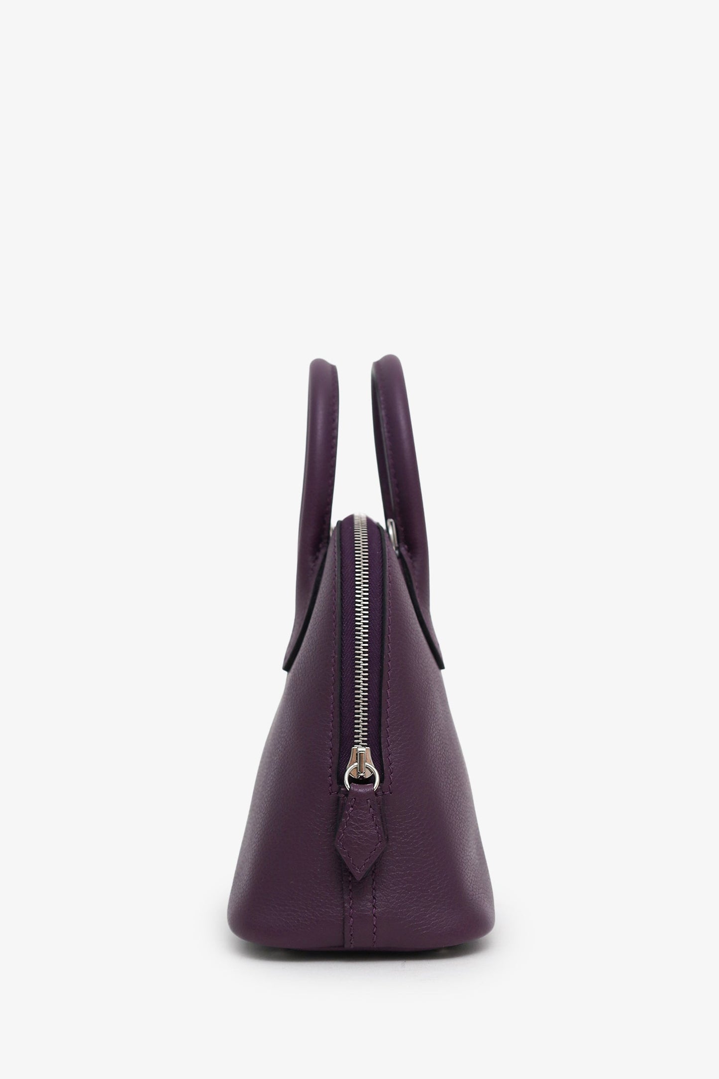 Hermès 2022 Cassis Chevre Mysore Bolide 1923 Mini Top Handle With Strap