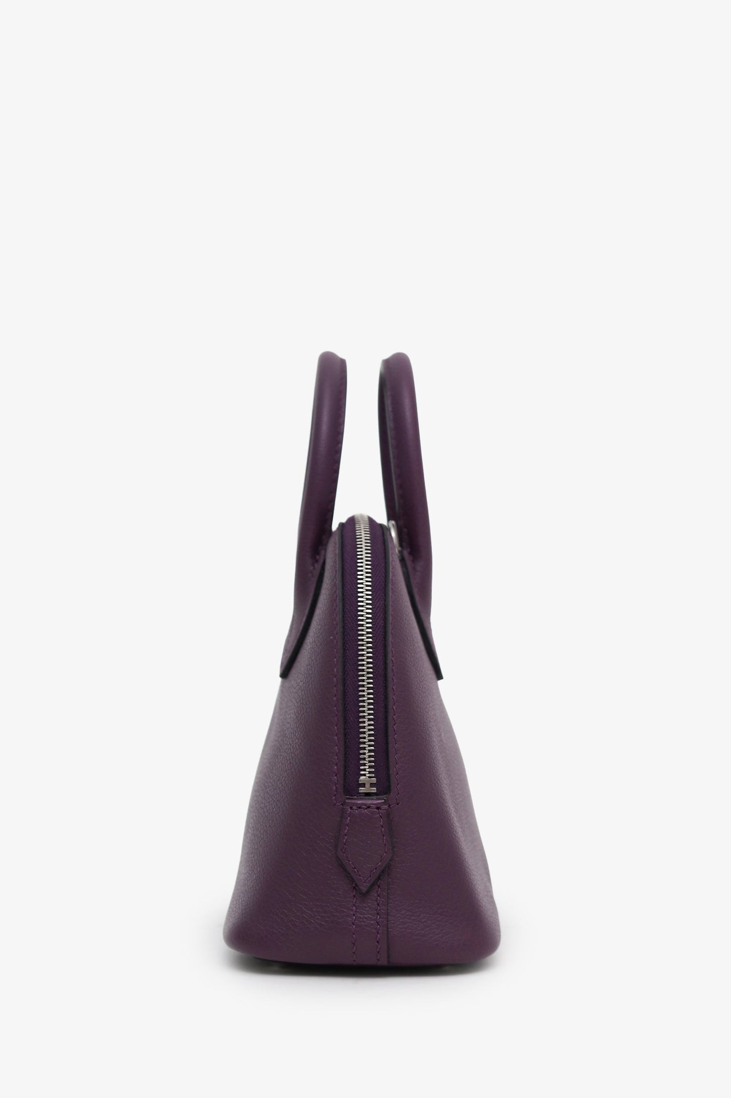 Hermès 2022 Cassis Chevre Mysore Bolide 1923 Mini Top Handle With Strap