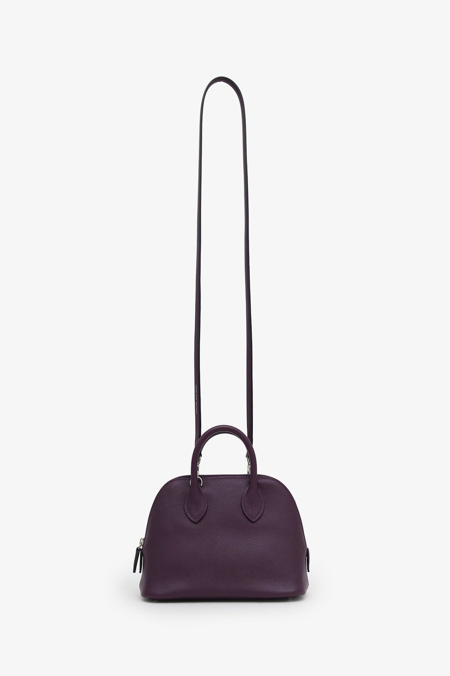Hermès 2022 Cassis Chevre Mysore Bolide 1923 Mini Top Handle With Strap
