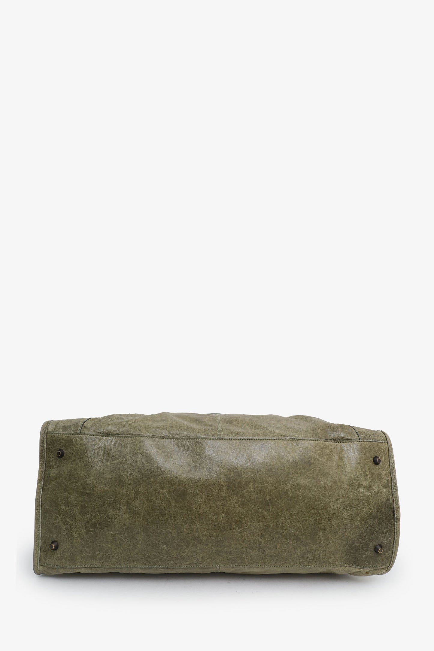 Balenciaga Green Leather Large City Bag