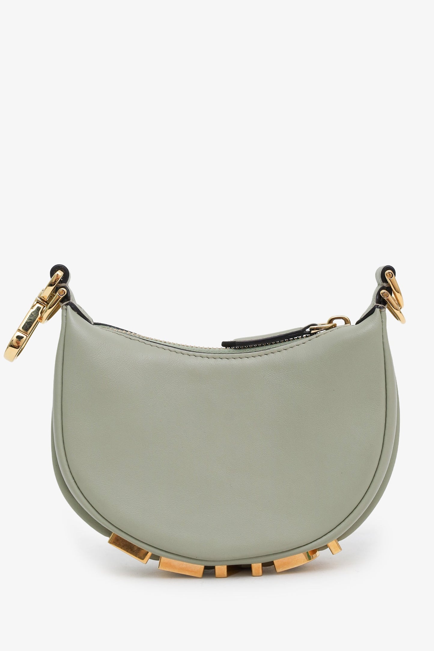 Fendi Taupe Calfskin Leather Nano Fendigraphy Bag