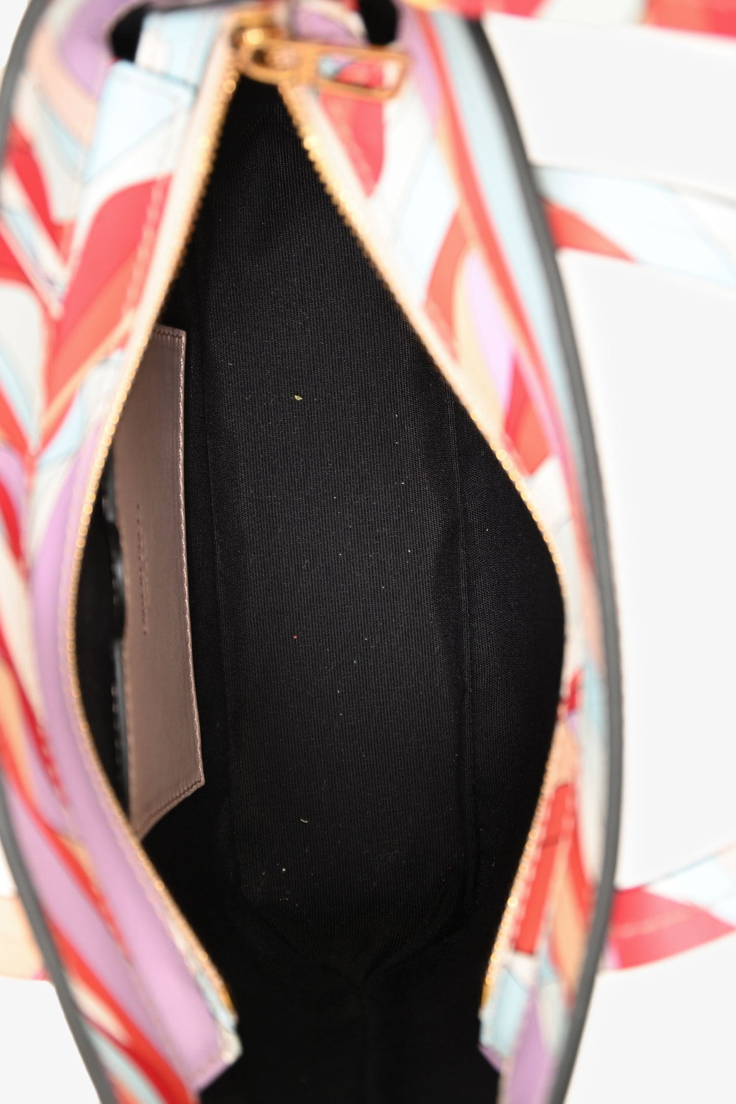 Emilio Pucci Pink Leather 'Pucci Firenze' Mini Top Handle Tote Crossbody Bag