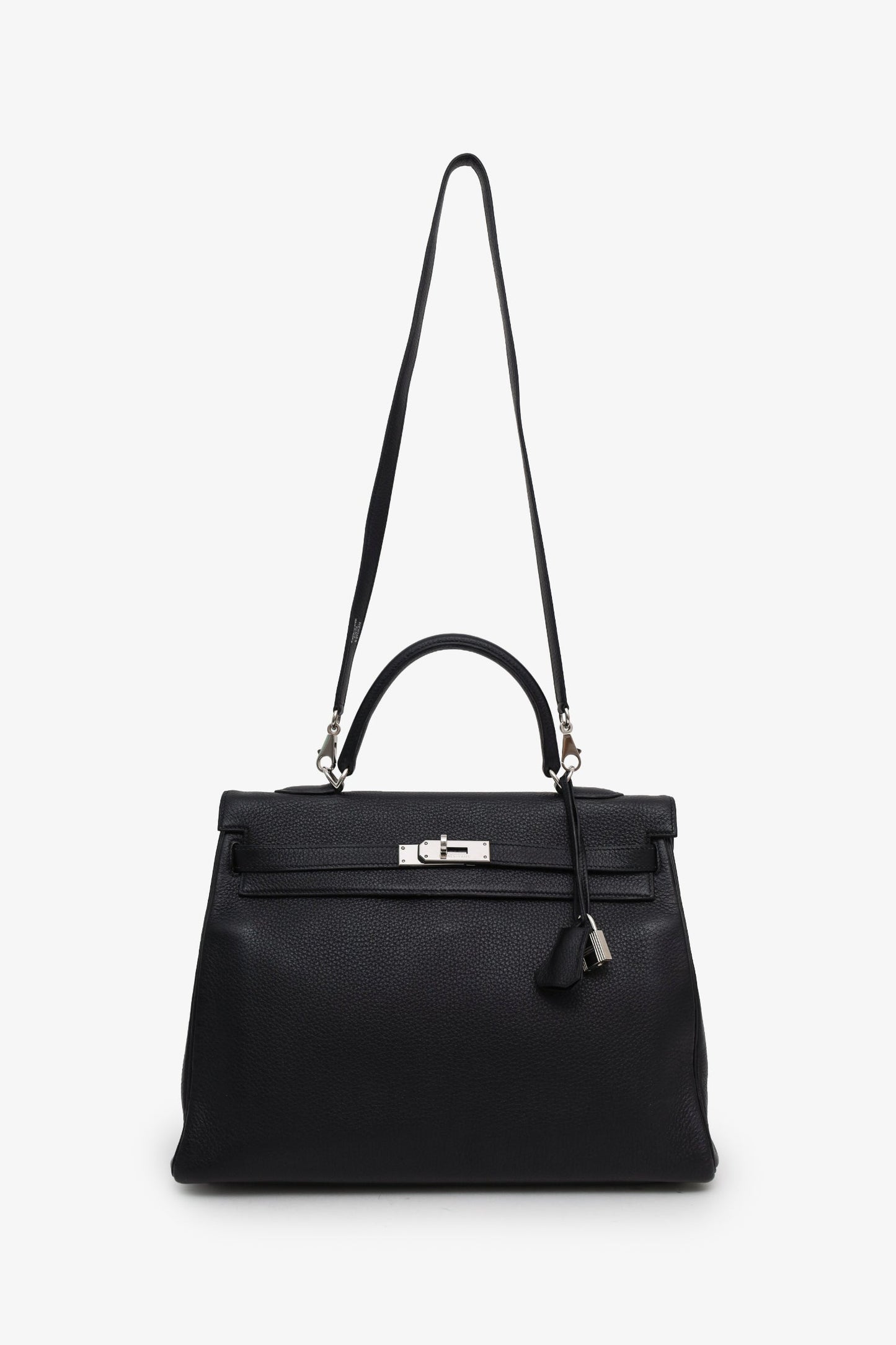 Hermès 2002 Black Togo Leather Kelly 35 With Strap