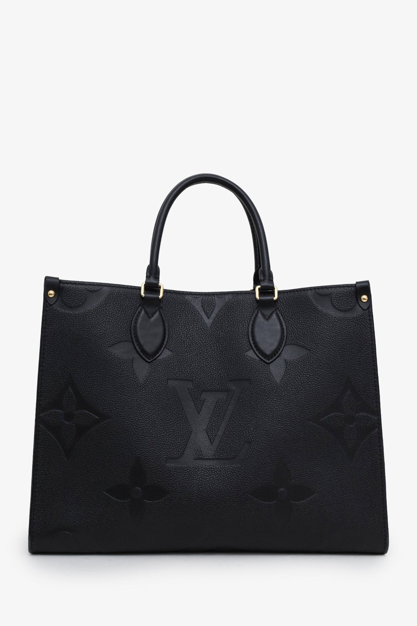 Louis Vuitton Black Monogram Empreinte Leather OnTheGo MM