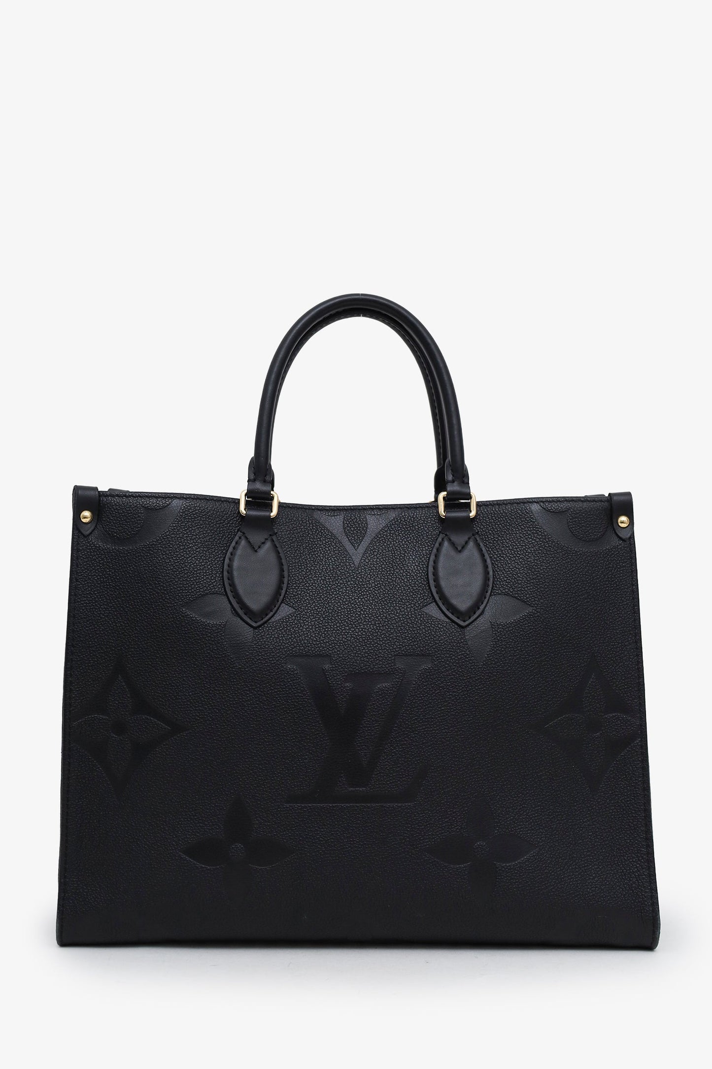 Louis Vuitton Black Monogram Empreinte Leather OnTheGo MM
