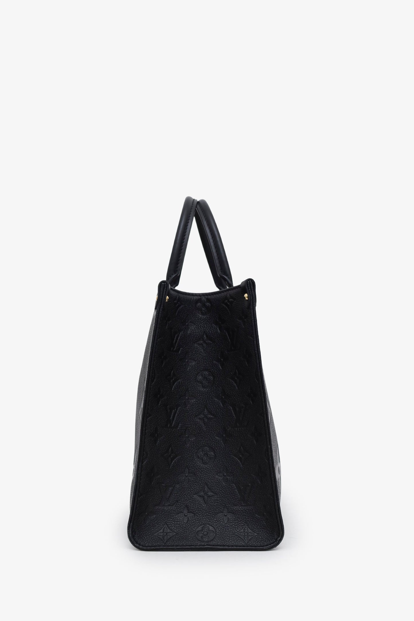 Louis Vuitton Black Monogram Empreinte Leather OnTheGo MM