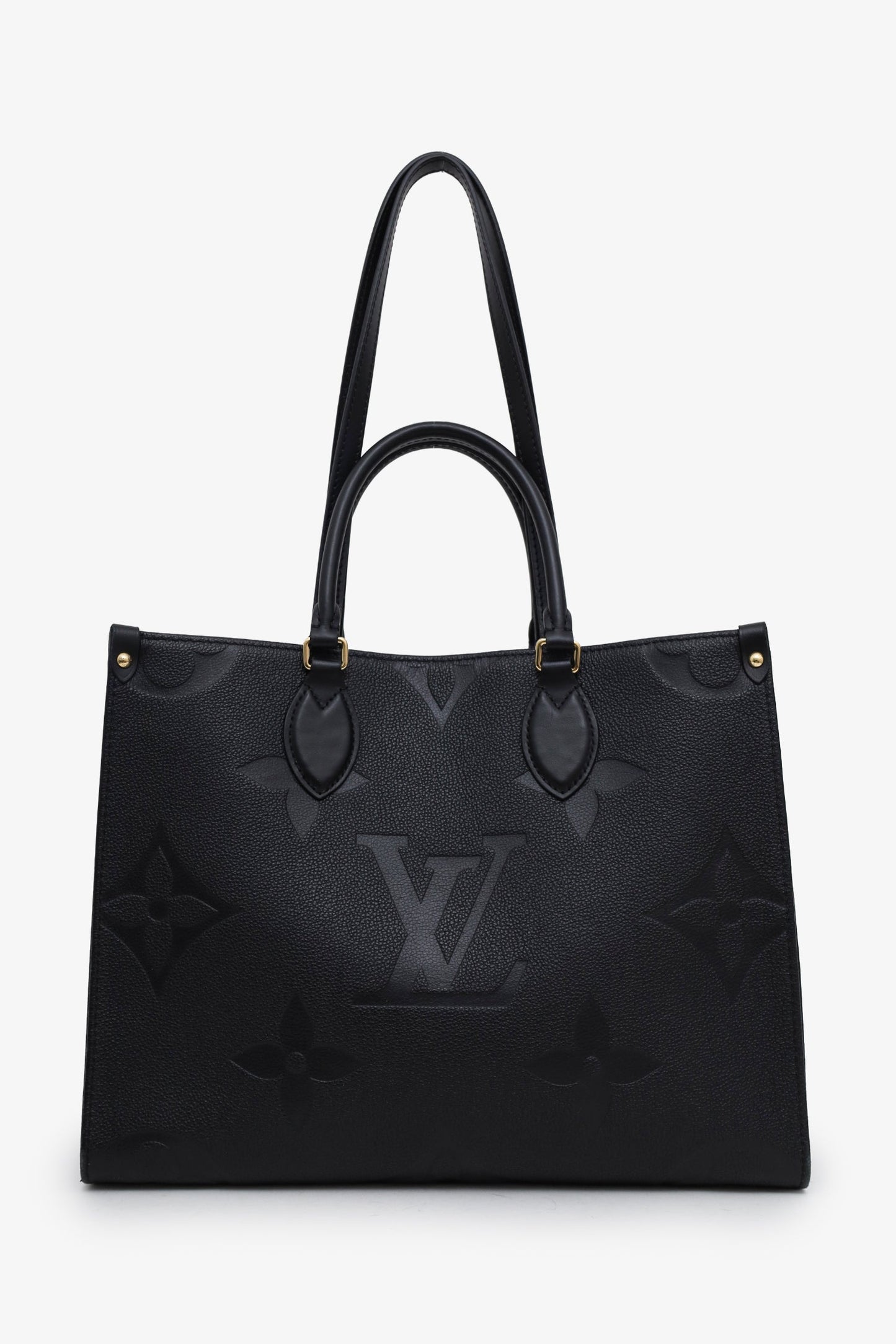 Louis Vuitton Black Monogram Empreinte Leather OnTheGo MM