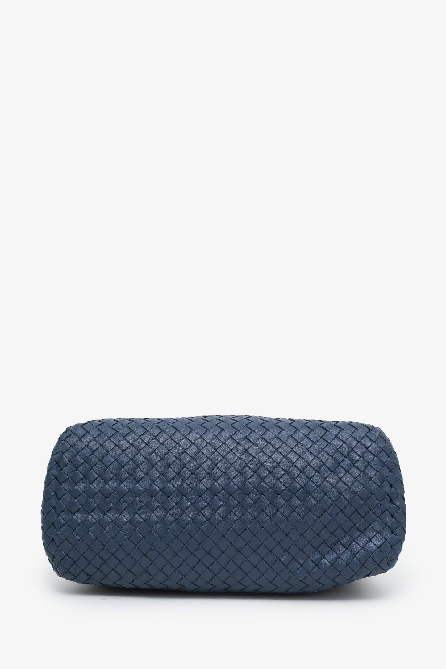 Bottega Veneta Blue Intrecciato Chain Medium Tote Bag