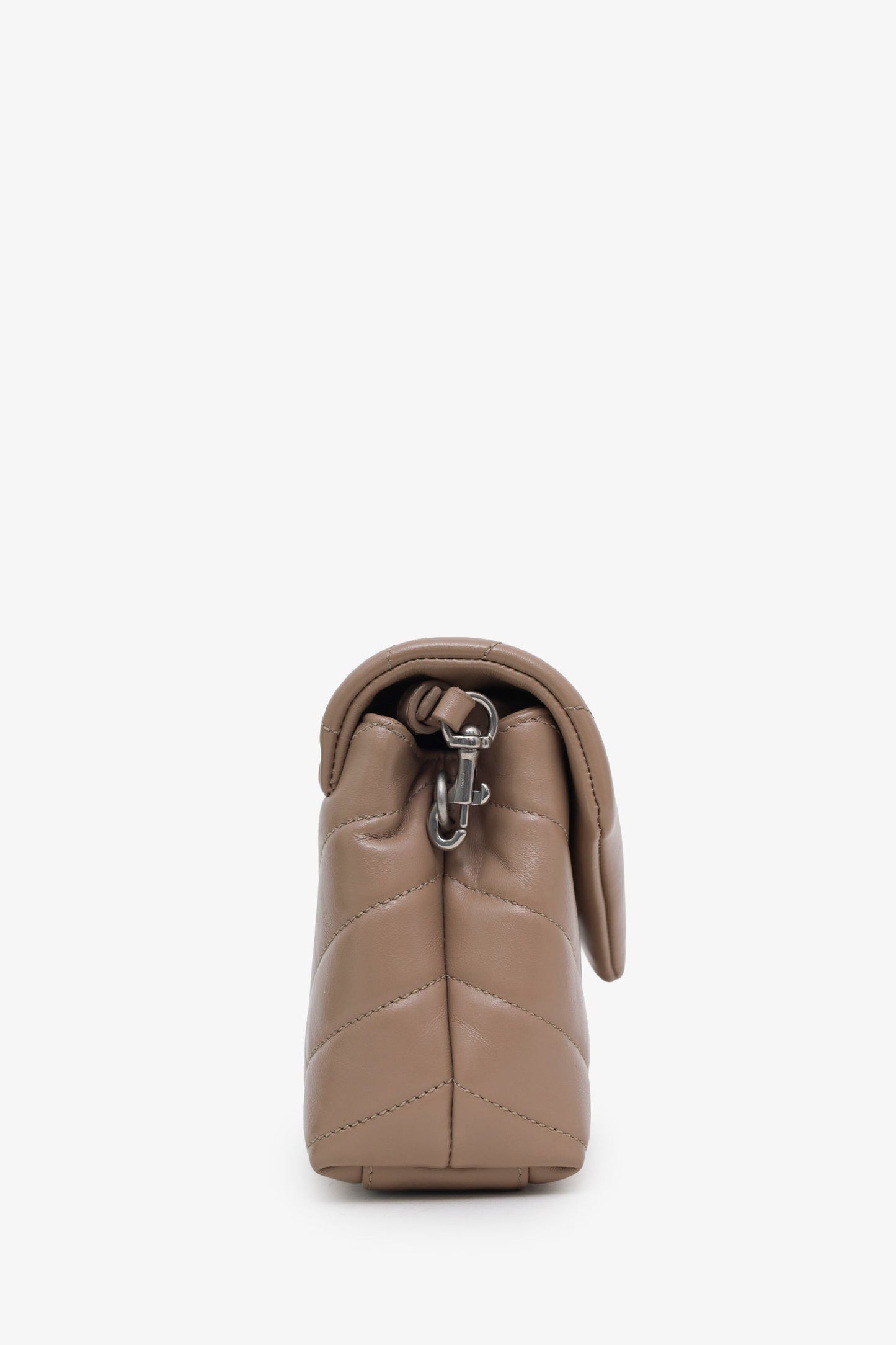 Saint Laurent Brown Quilted Leather LouLou Toy Bag
