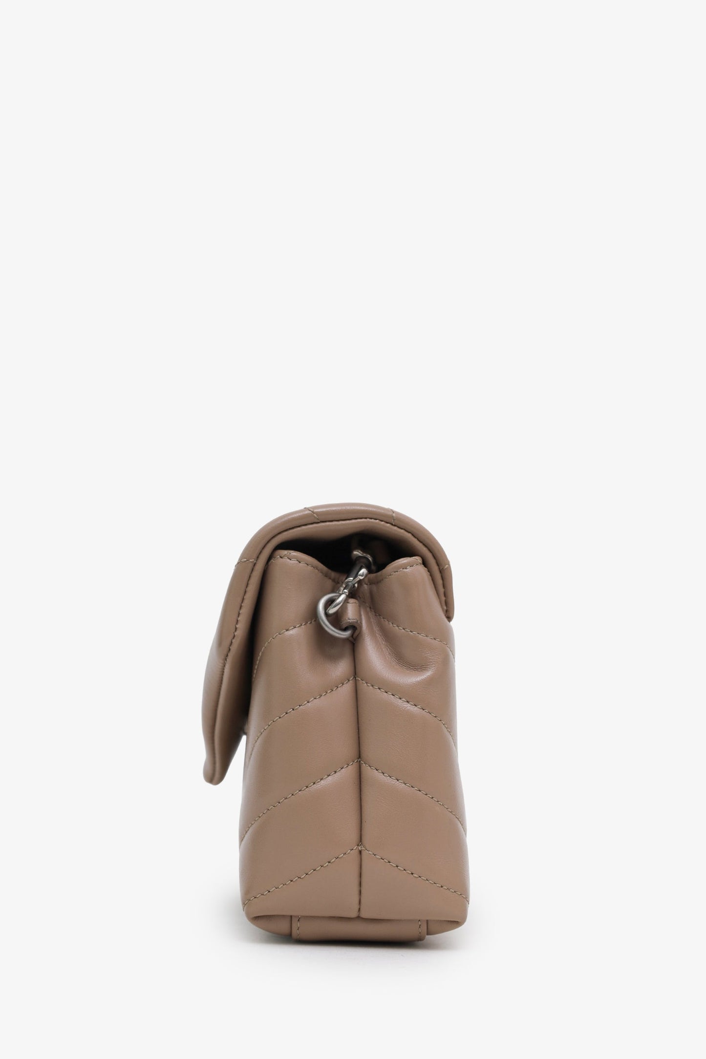 Saint Laurent Brown Quilted Leather LouLou Toy Bag