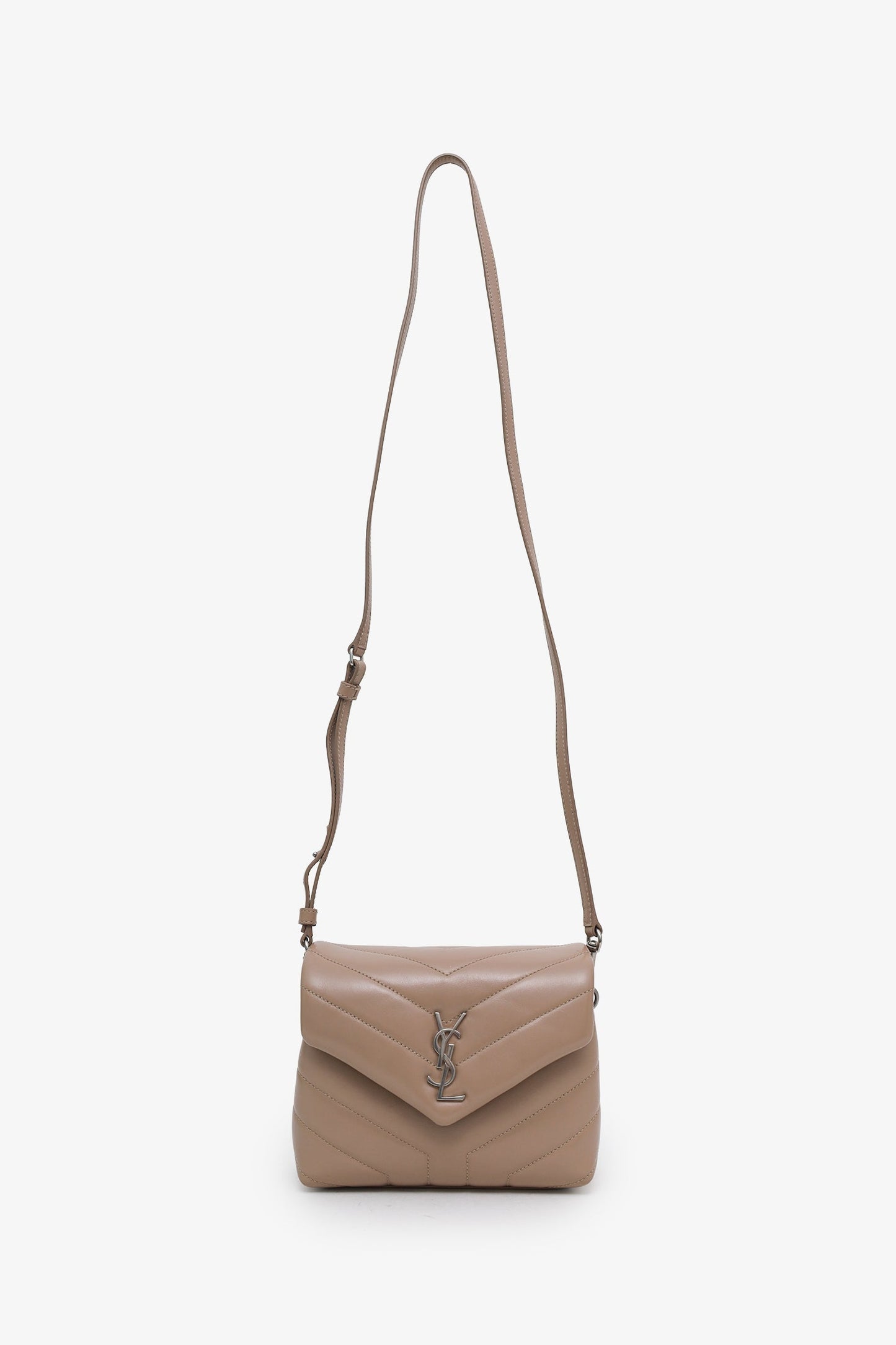 Saint Laurent Brown Quilted Leather LouLou Toy Bag