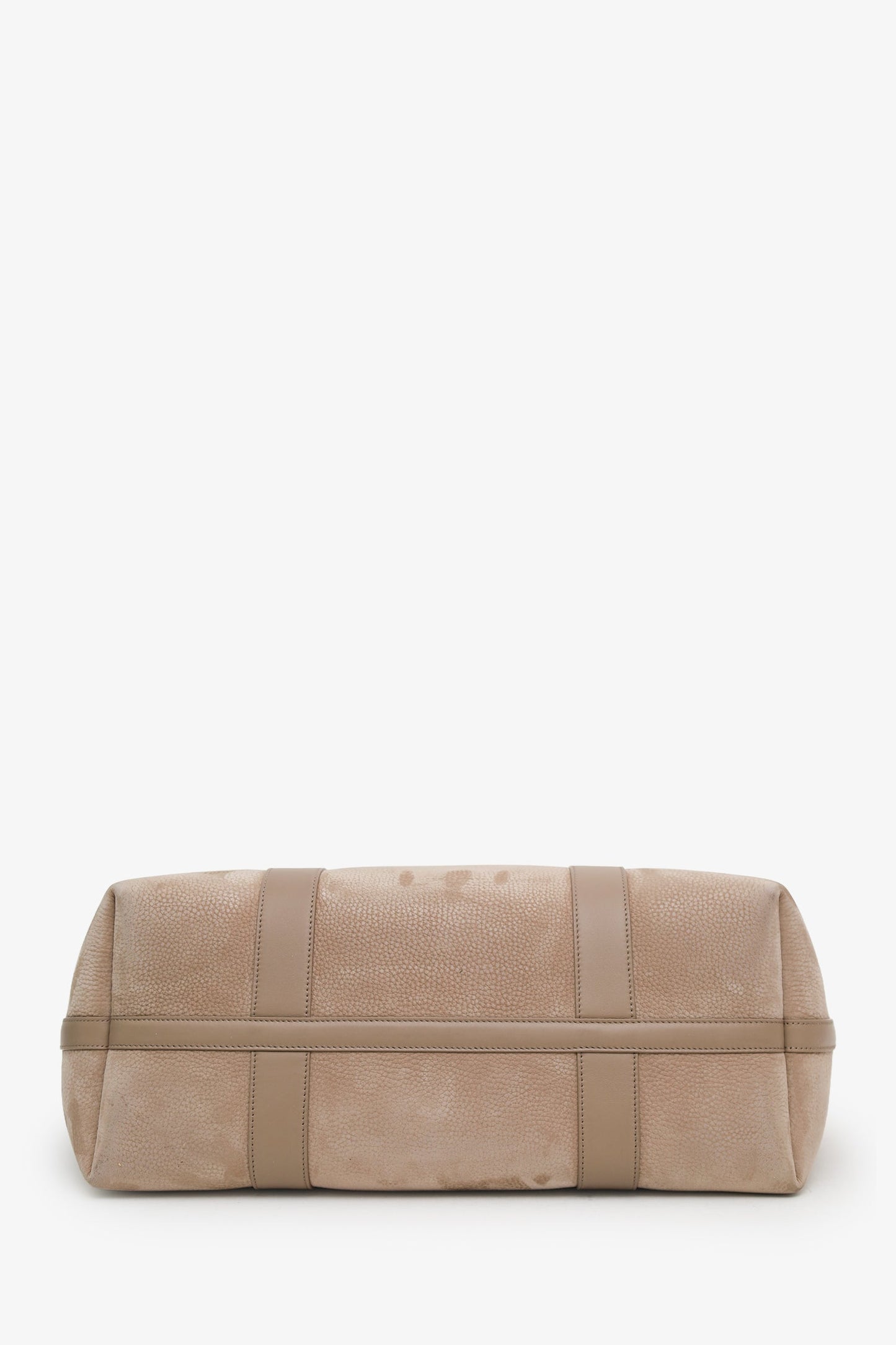 Loro Piana Taupe Calfskin Ghiera Shopper Large Tote