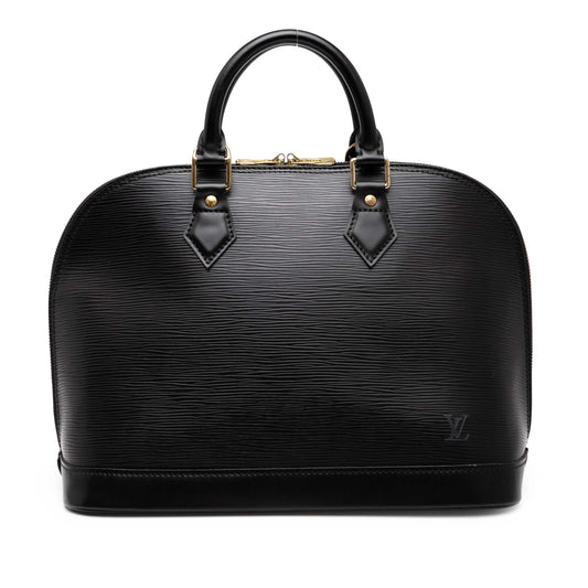 Black Louis Vuitton Epi Alma PM Handbag