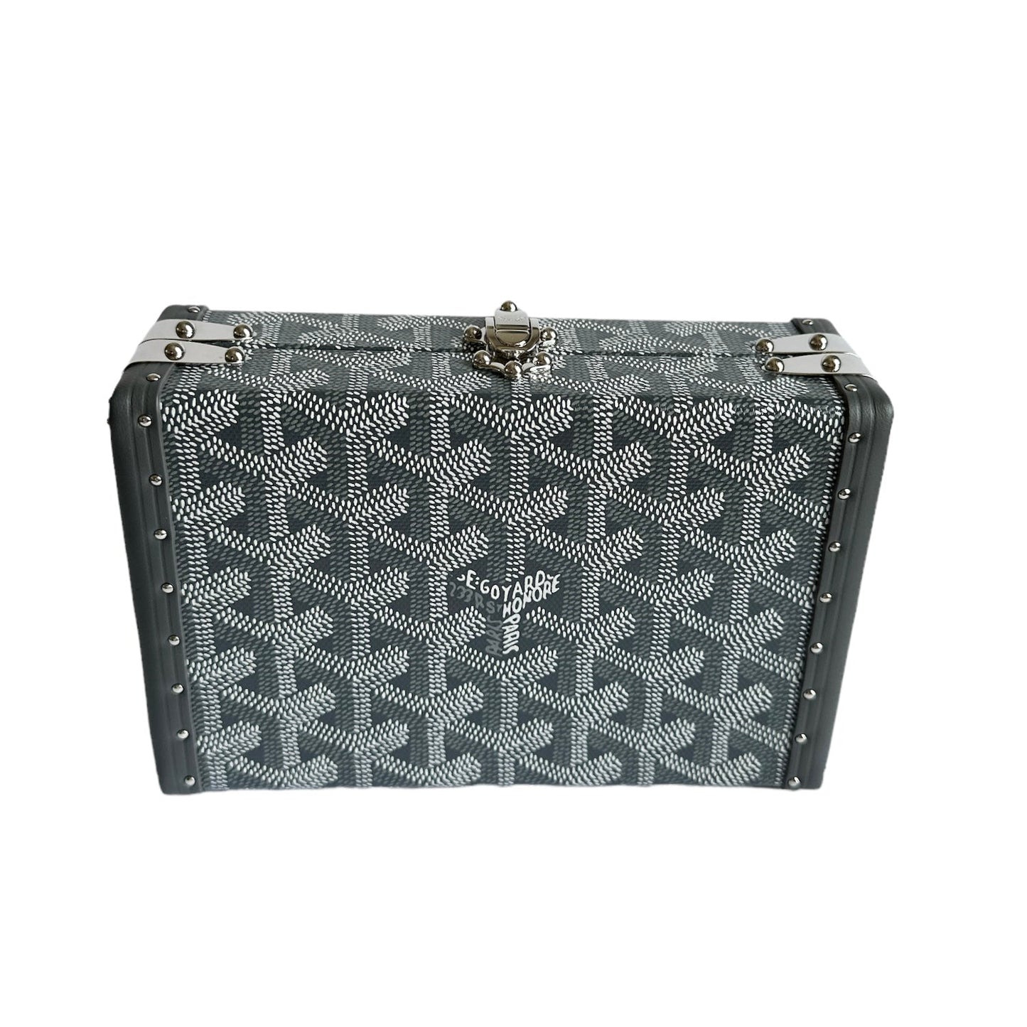Goyard Minaudiere Trunk - Grey (NWT)
