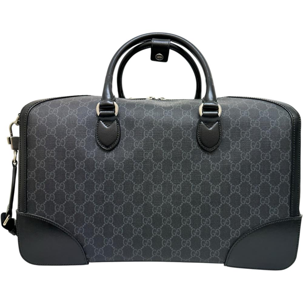 Gucci GG Supreme Interlocking G 2way bag Leather Boston bag