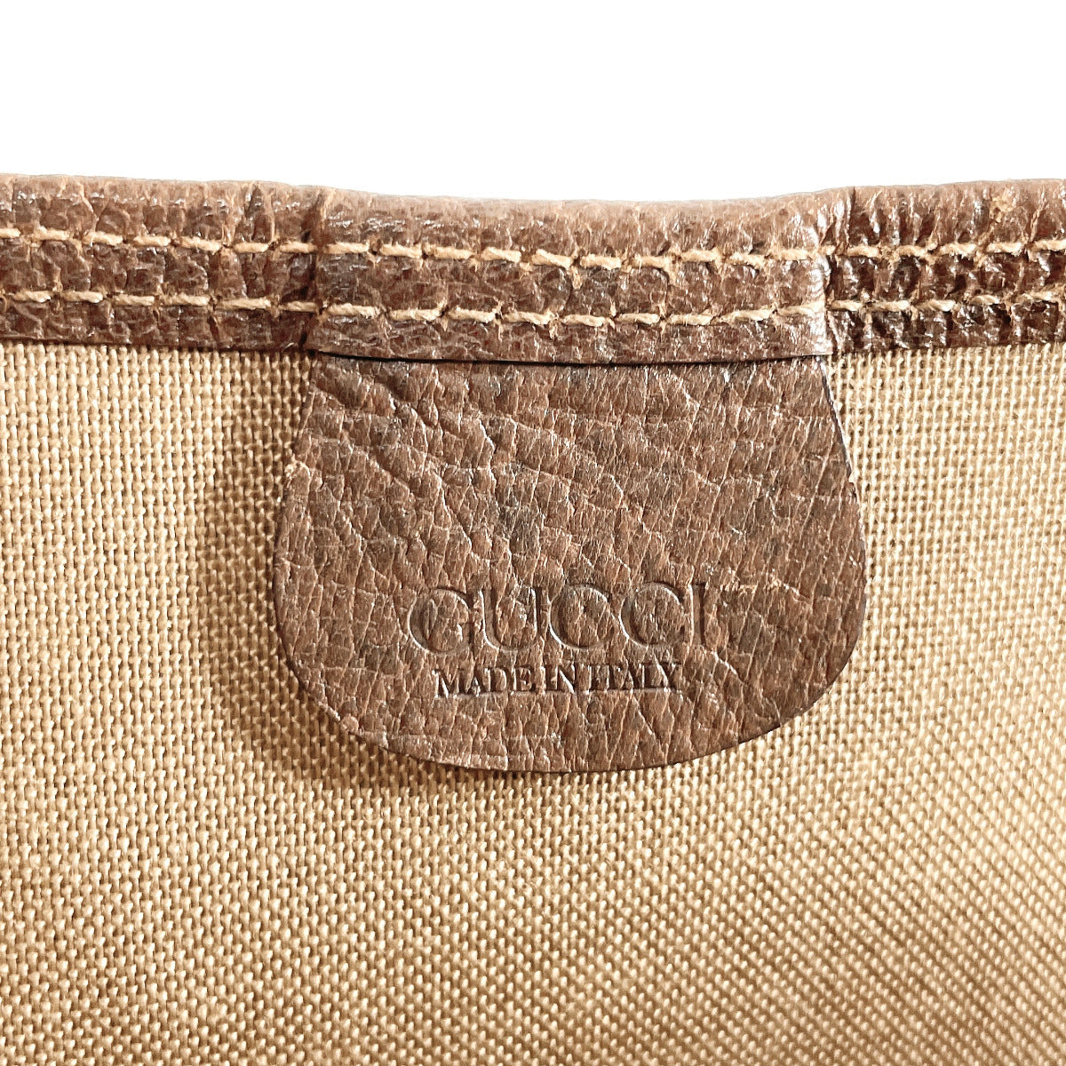 GUCCI Tote Bag 002?E39?E6487 GG Supreme Canvas Brown vintage Sherry line unisex Used