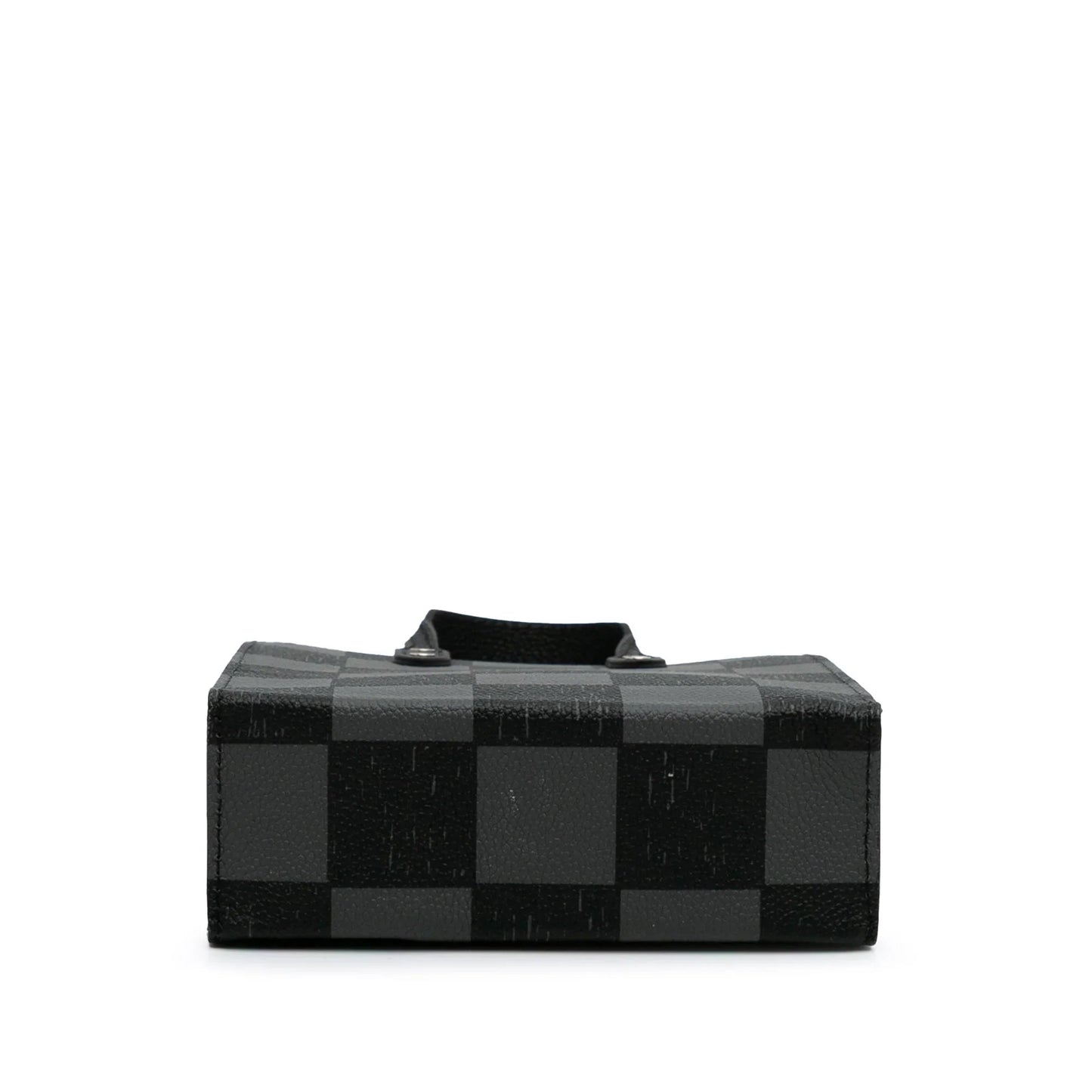 Black Louis Vuitton Damier Checkerboard Sac Plat XS Satchel