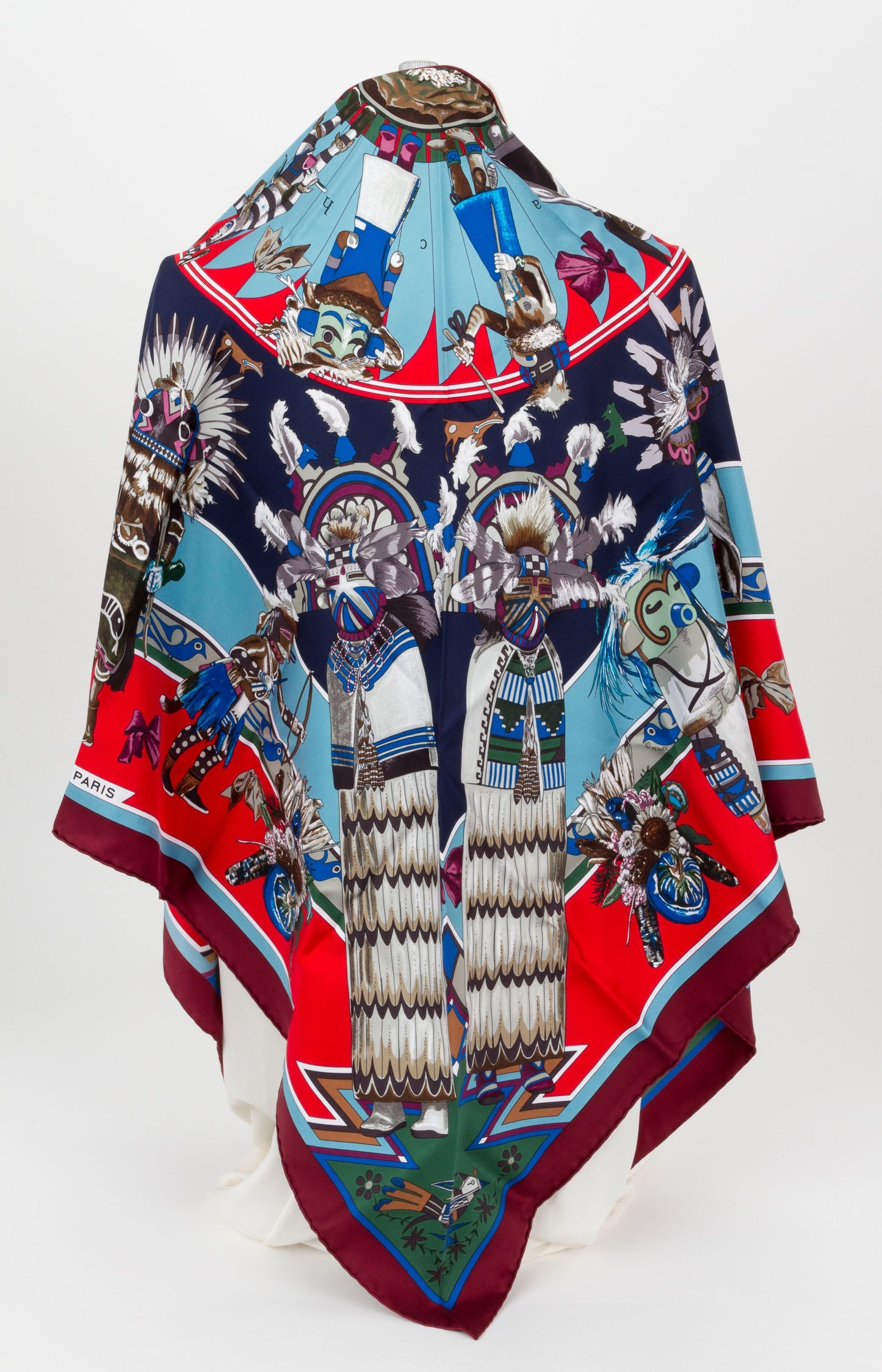 Hermes Silk Pointe Kachinas Shawl
