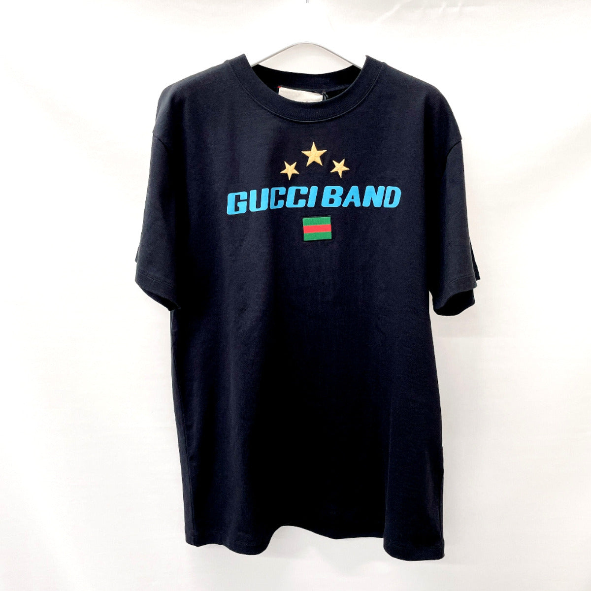 GUCCI Short sleeve T-shirt Cotton , 100% cotton black GUCCI BAND XS
