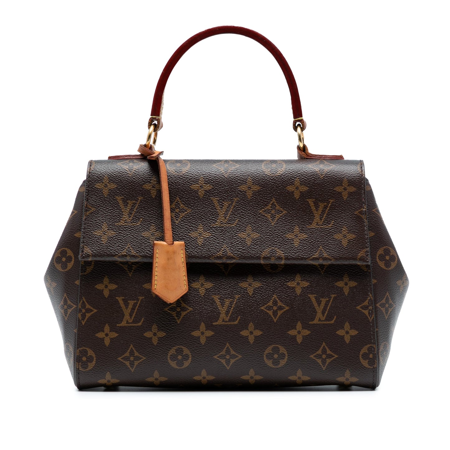 Brown Louis Vuitton Monogram Cluny BB Satchel