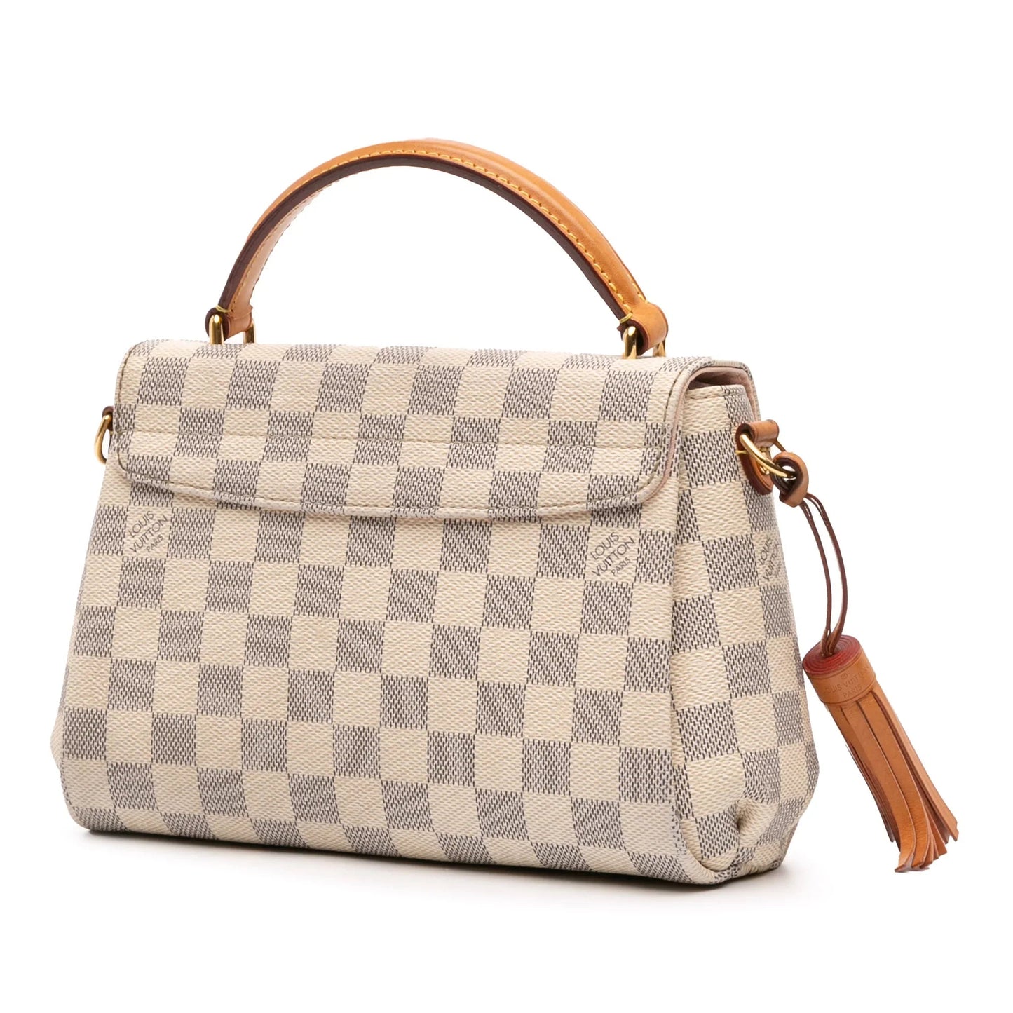 White Louis Vuitton Damier Azur Croisette Satchel