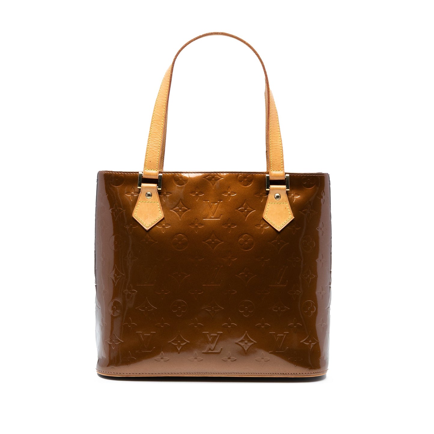 Brown Louis Vuitton Monogram Vernis Houston Tote Bag