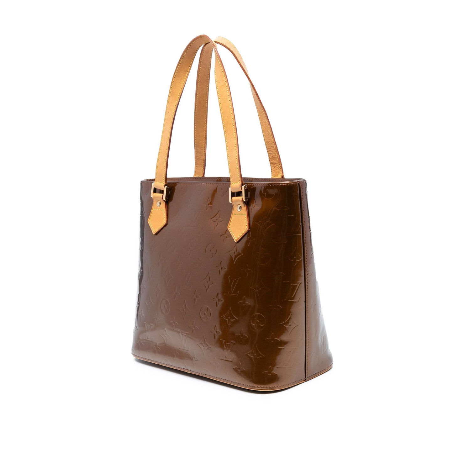 Brown Louis Vuitton Monogram Vernis Houston Tote Bag