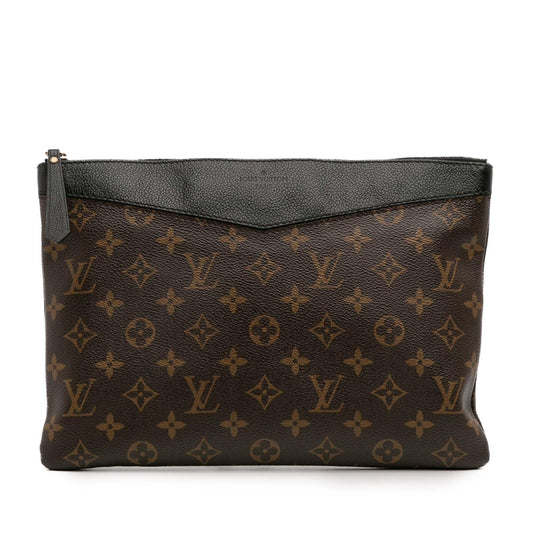 Brown Louis Vuitton Monogram Daily Pouch Clutch Bag