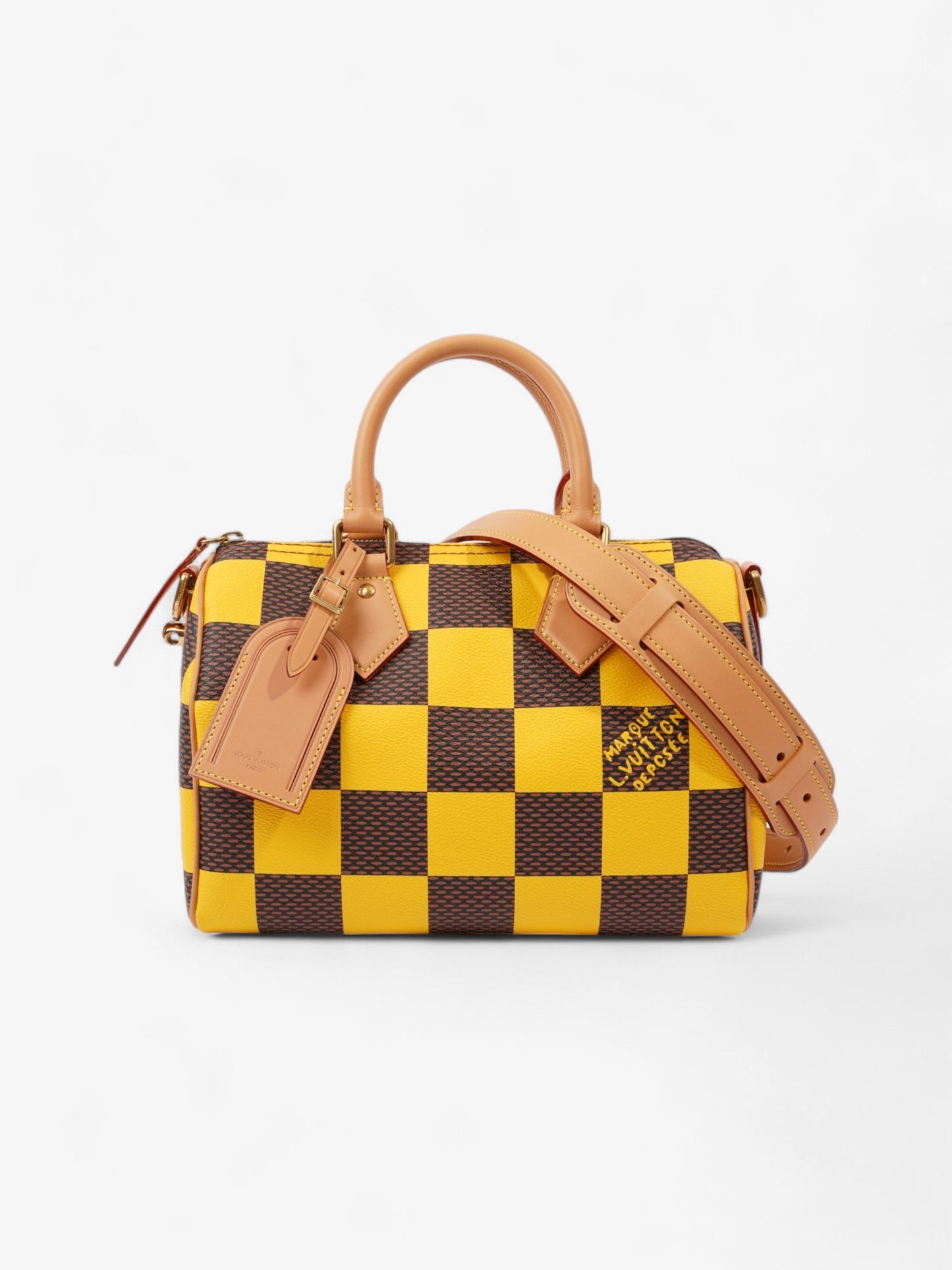 Louis Vuitton Speedy Bandoulière Damier Pop / Yellow Coated Canvas 25
