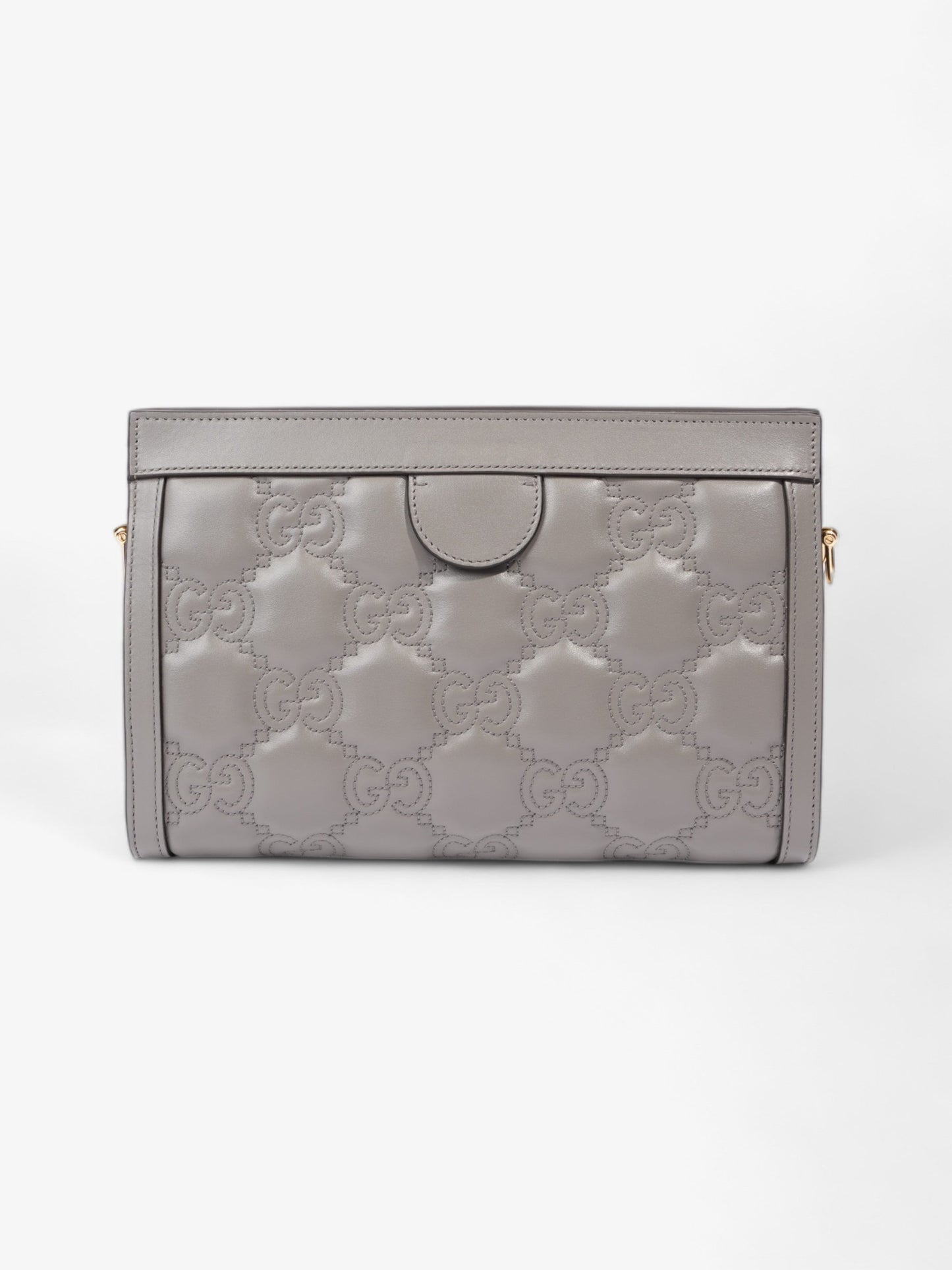 Gucci GG Matelass? Grey Matelasse Leather Small