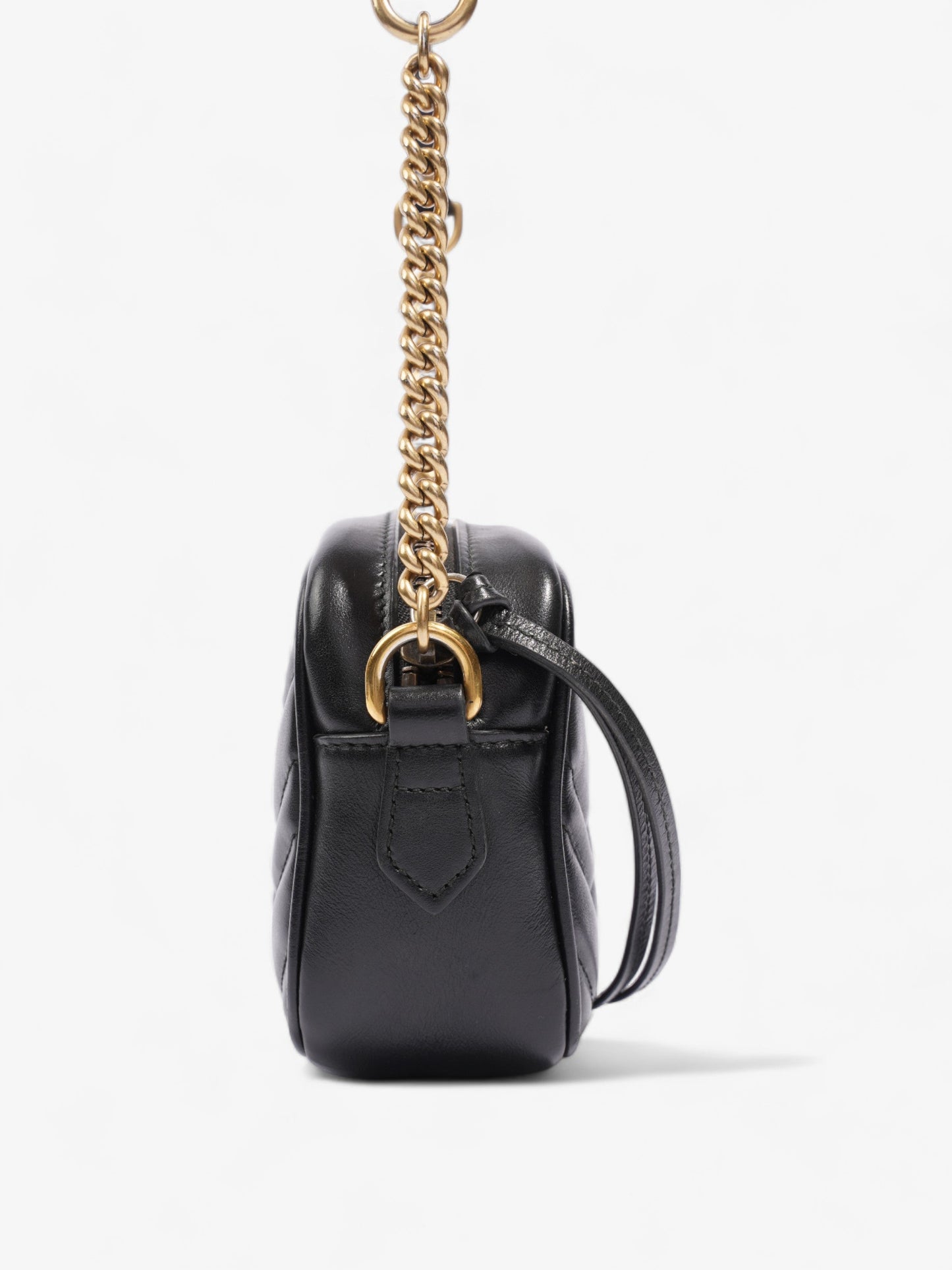 Gucci GG Marmont Black Matelasse Leather Mini