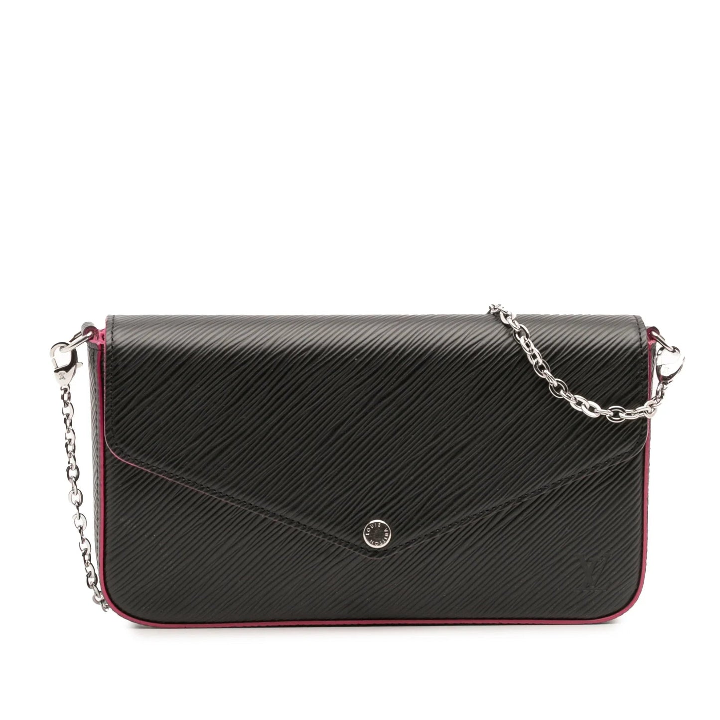 Black Louis Vuitton Epi Pochette Felicie Crossbody Bag