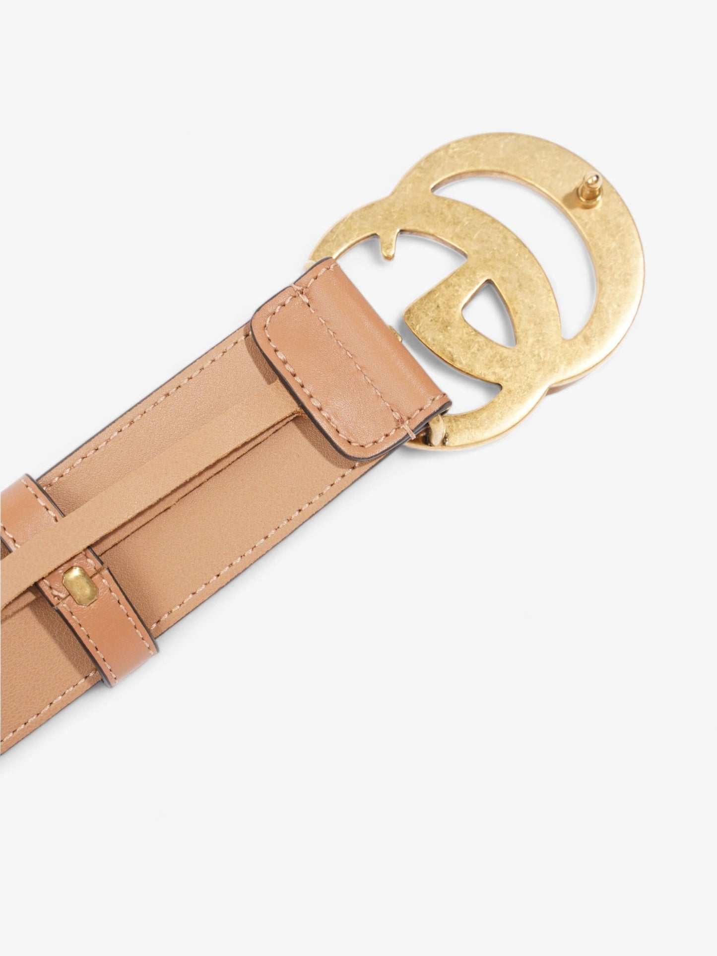 Gucci GG Marmont Wide Belt Brown  Leather 80cm 32"