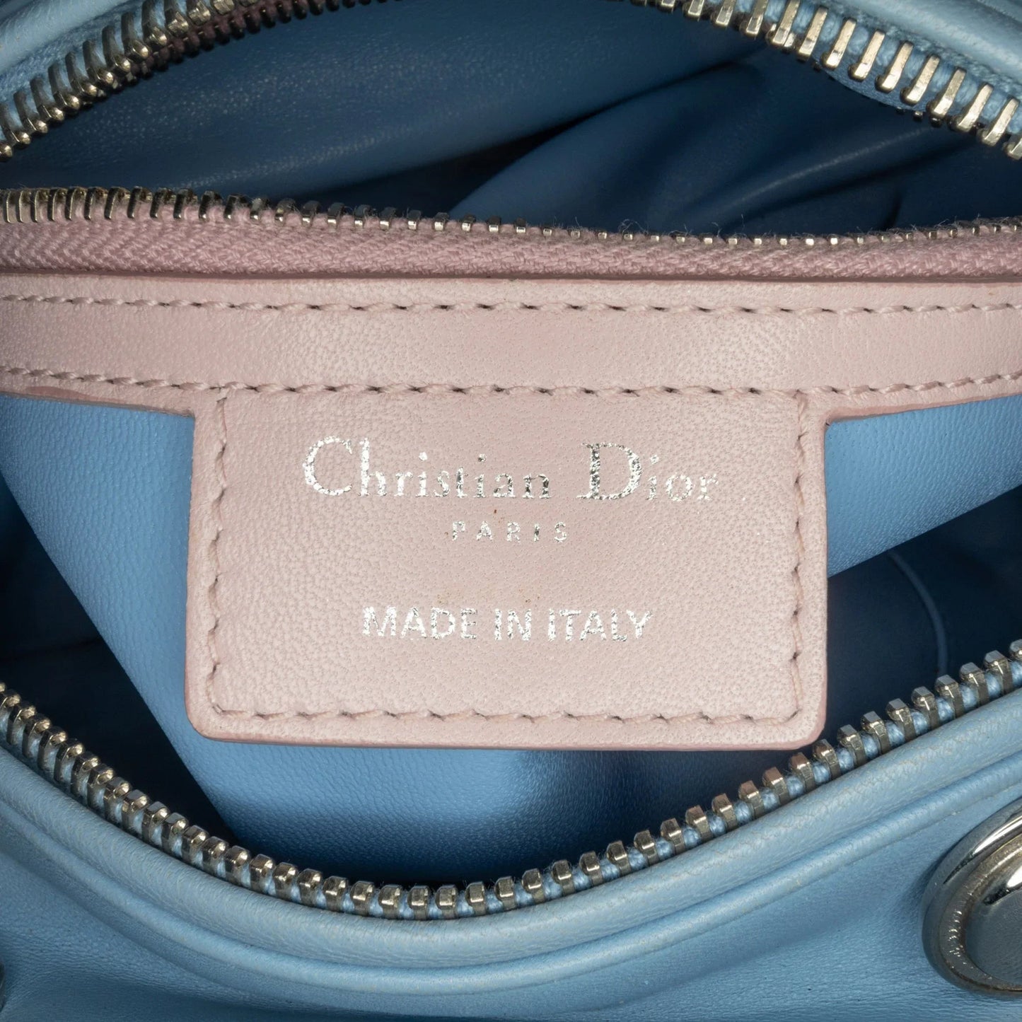 Red Dior Medium Tricolor Lambskin Cannage Lady Dior Satchel